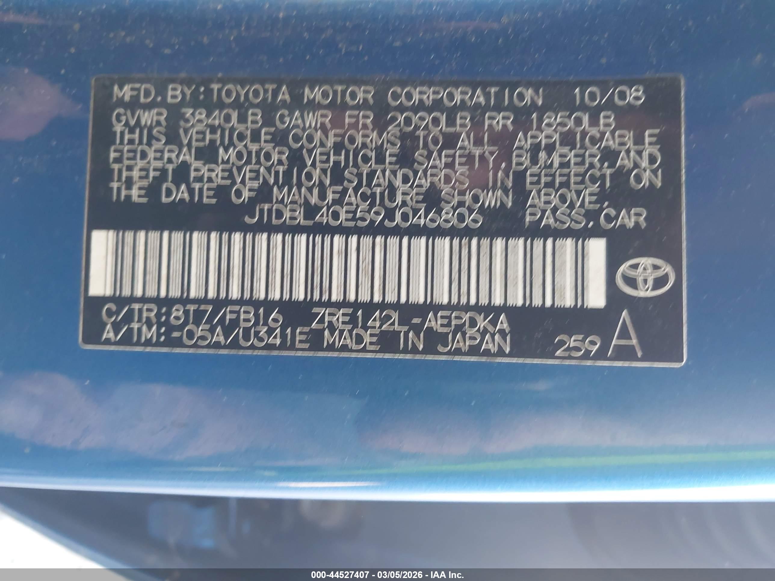 TOYOTA COROLLA image 9