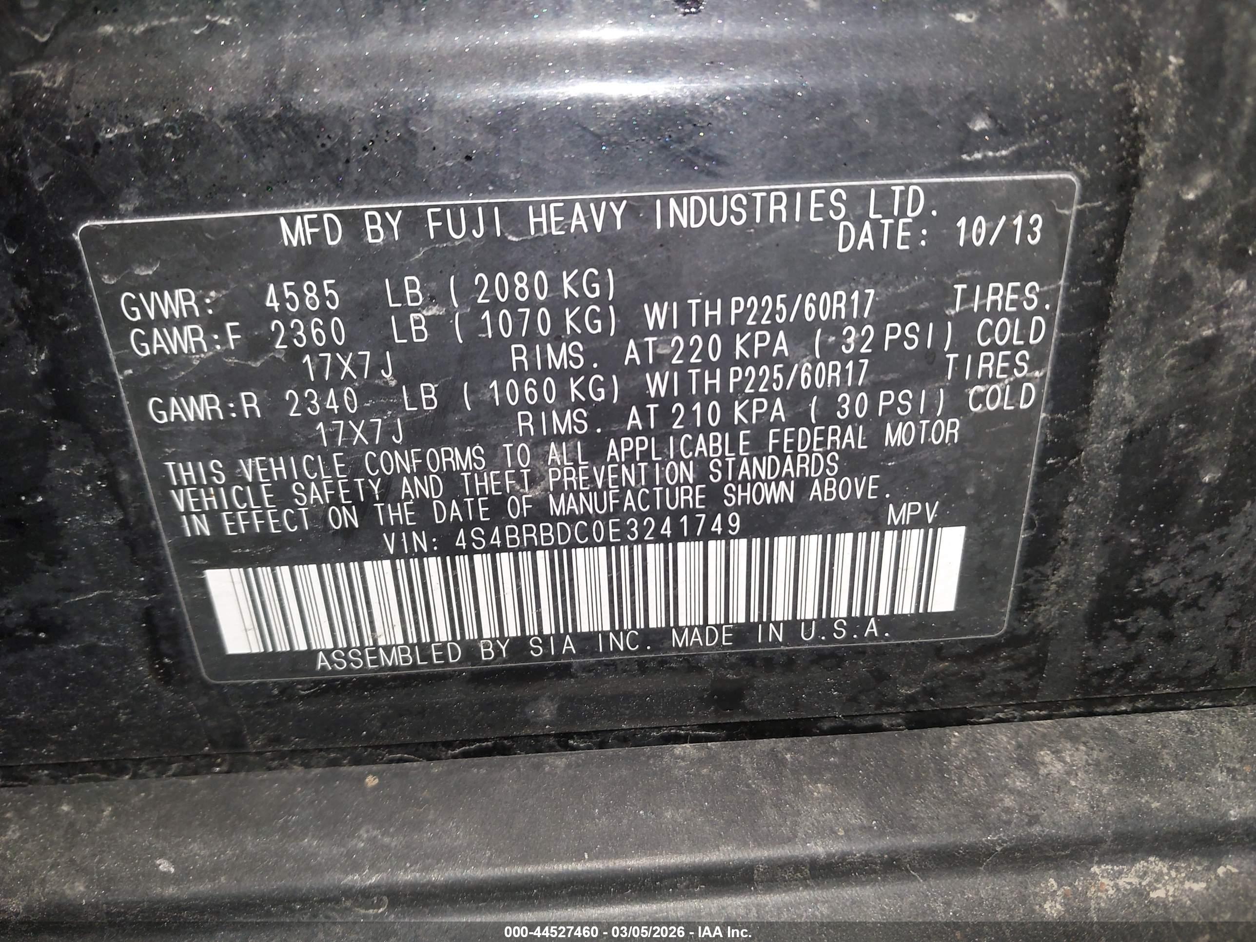 SUBARU OUTBACK image 9