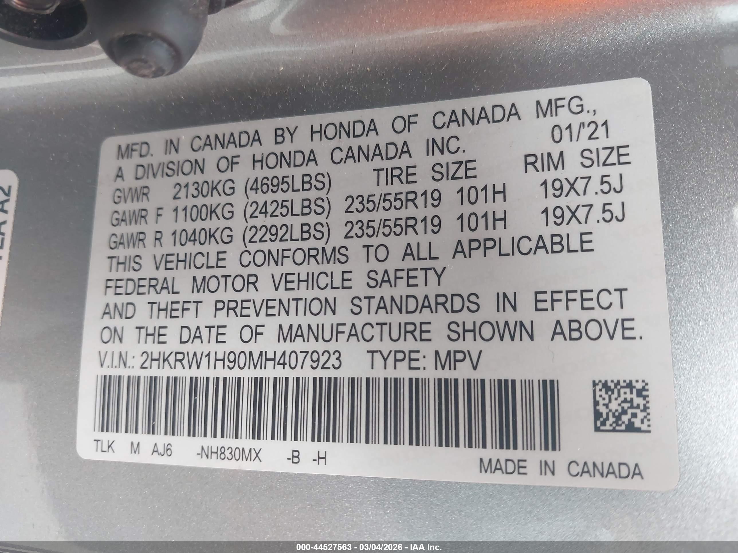 HONDA CR-V image 9
