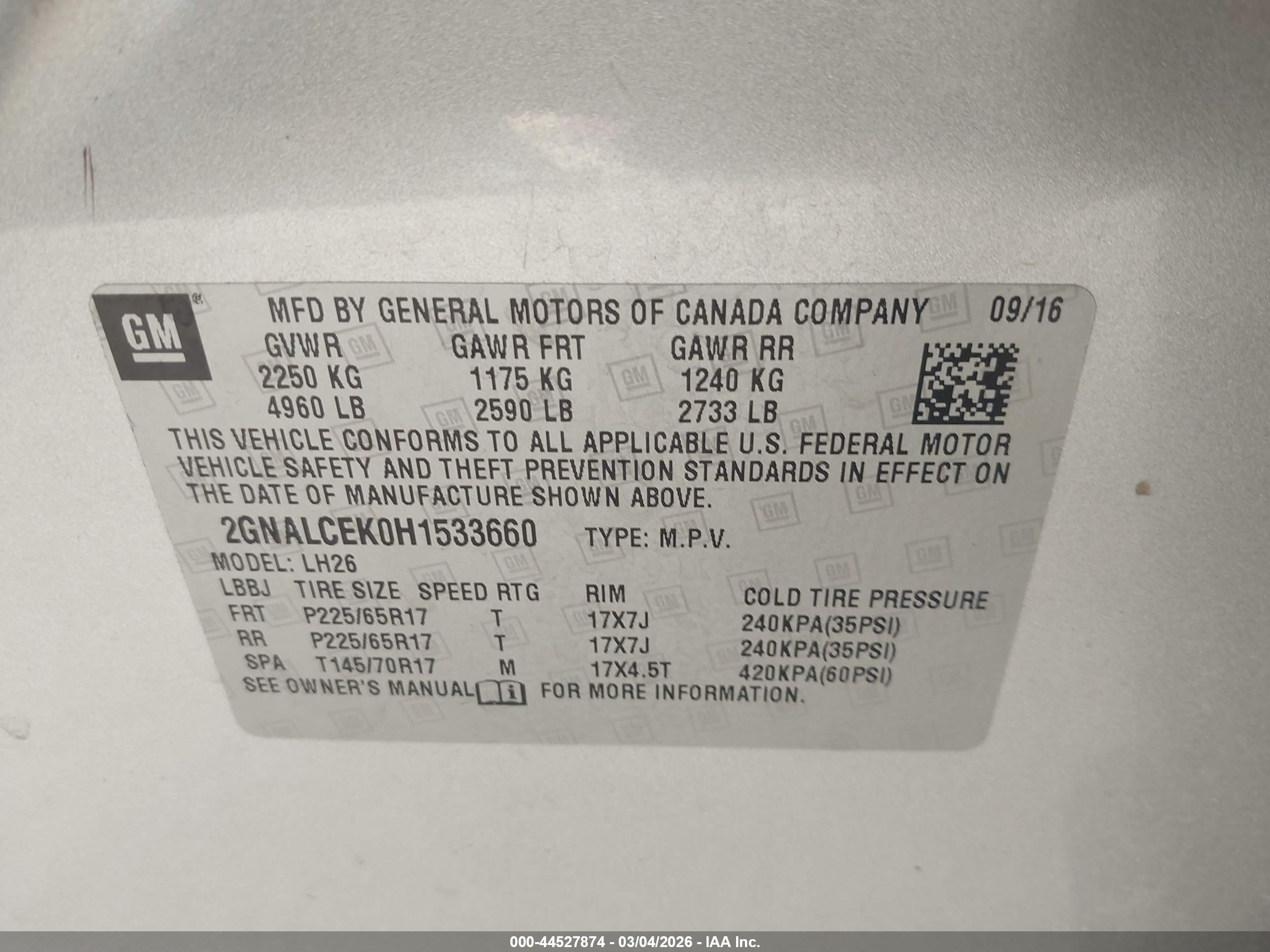 CHEVROLET EQUINOX image 9