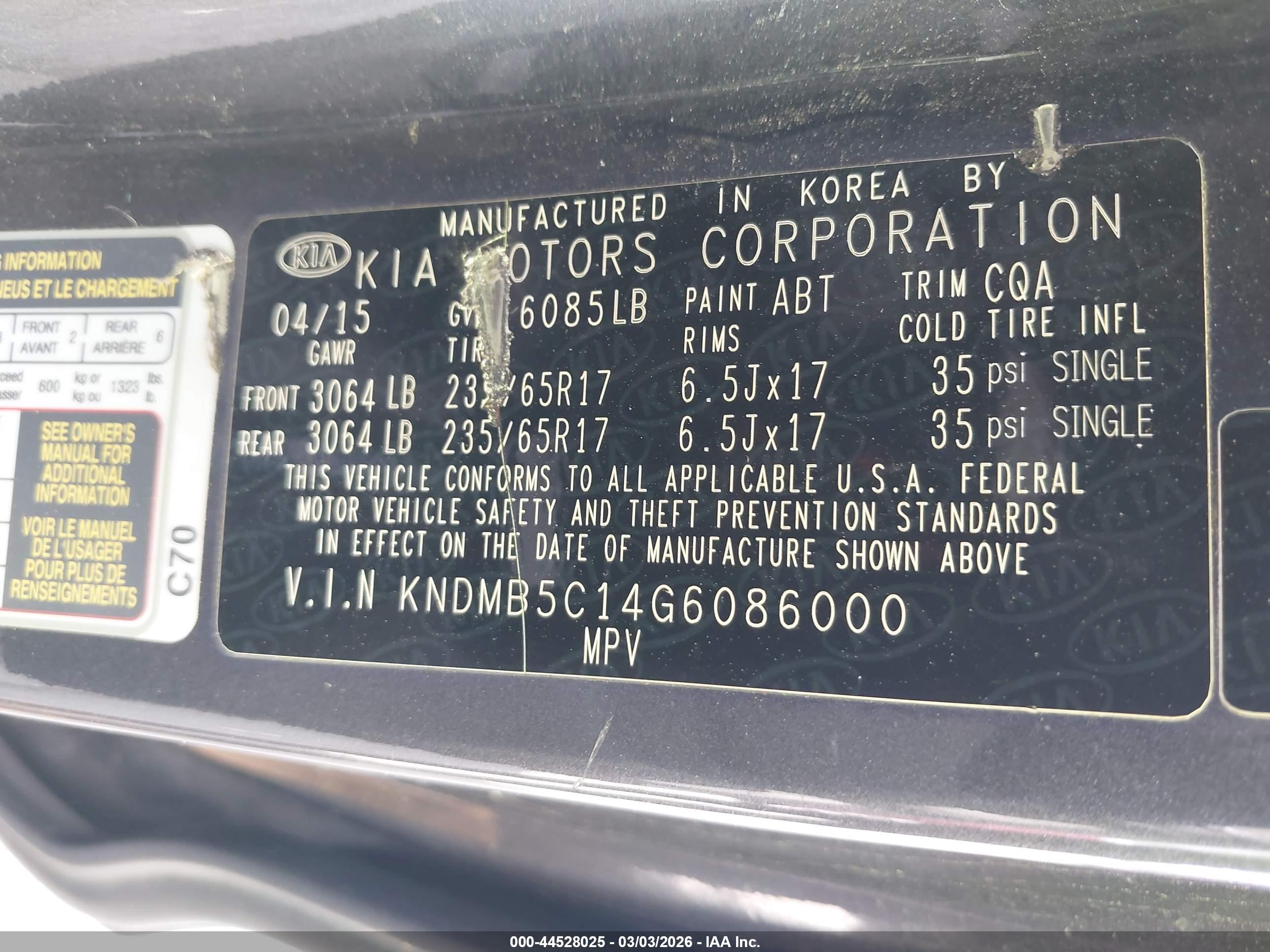 KIA SEDONA image 9