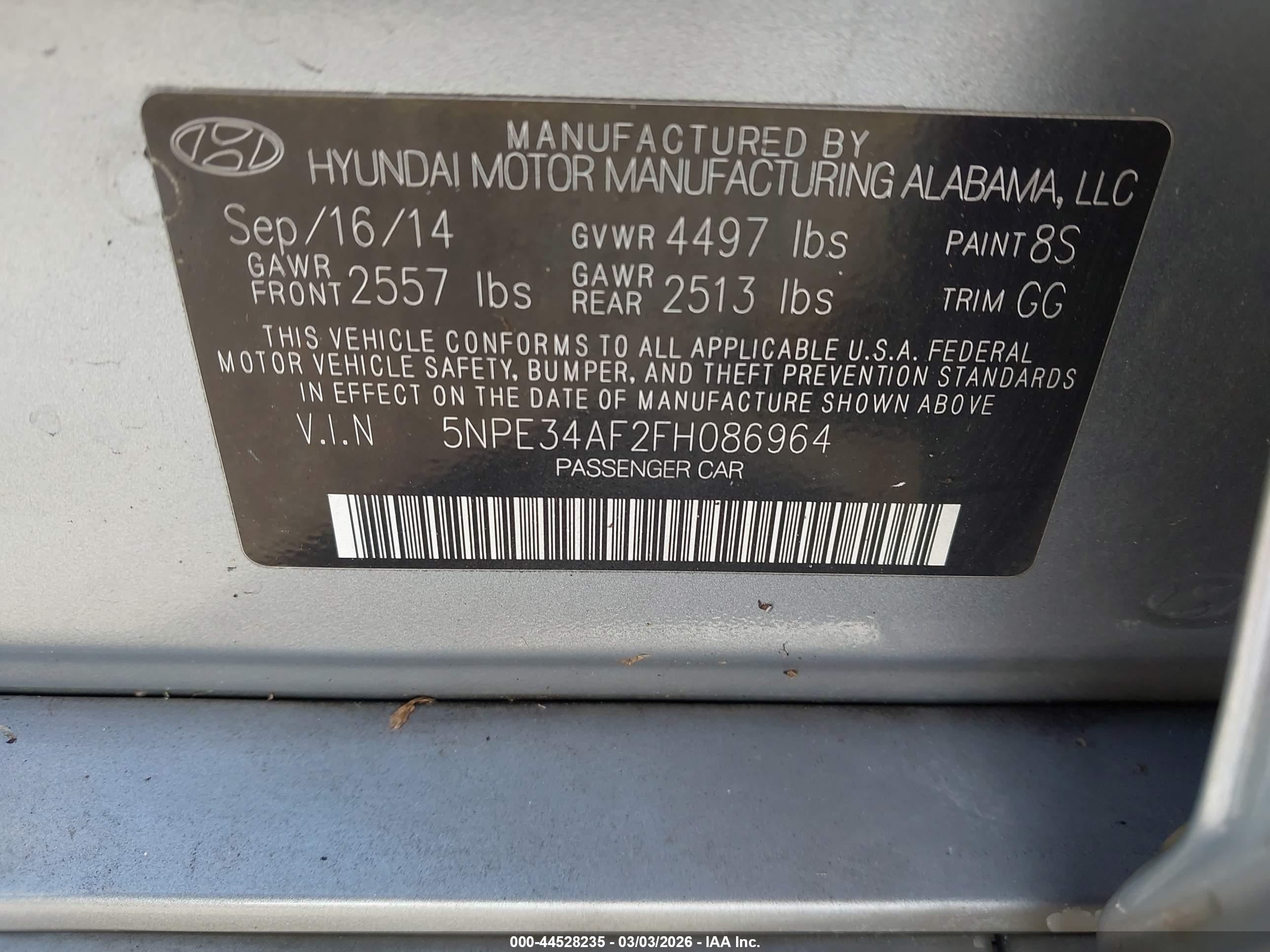 HYUNDAI SONATA image 9