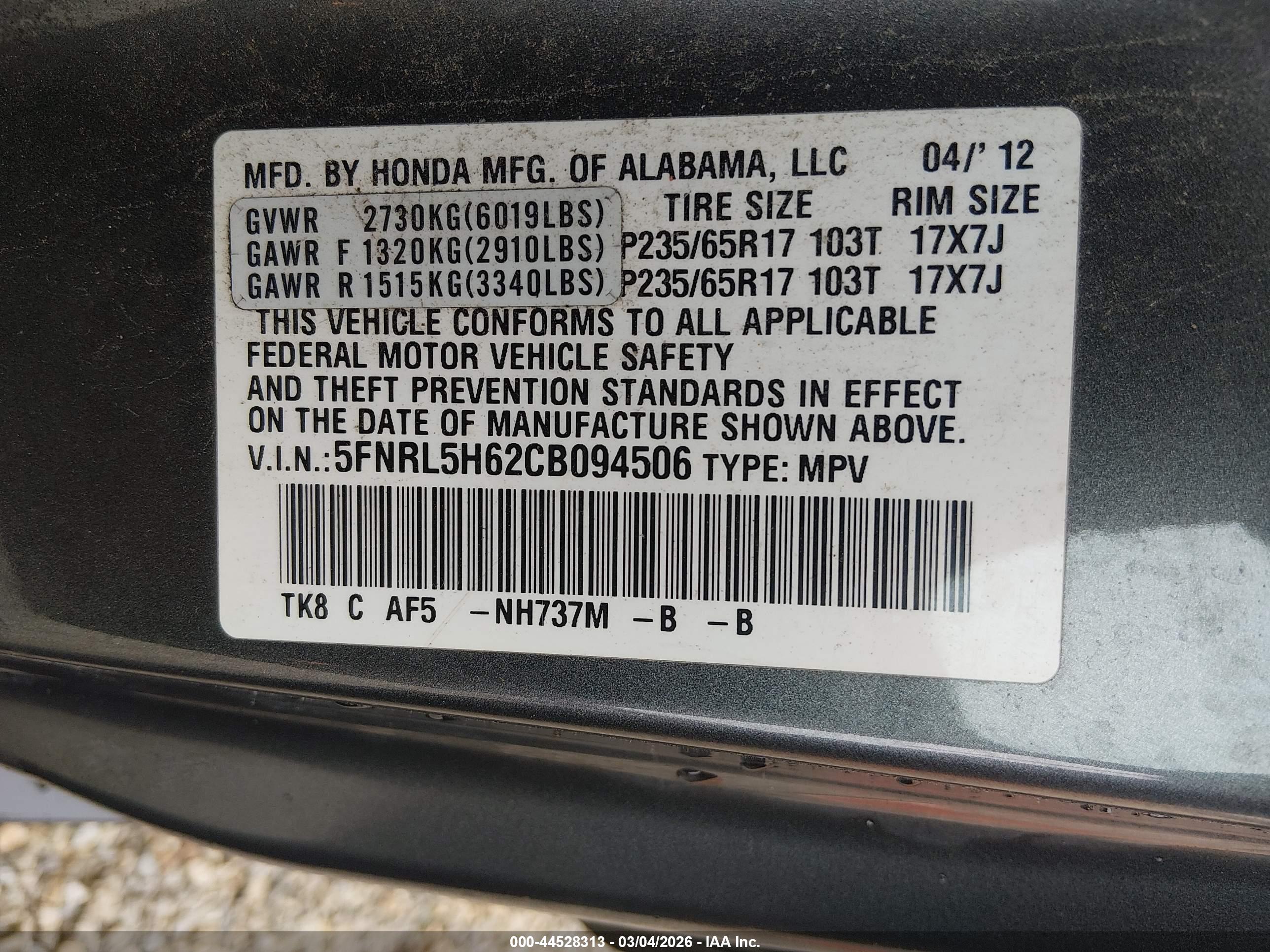 HONDA ODYSSEY image 9