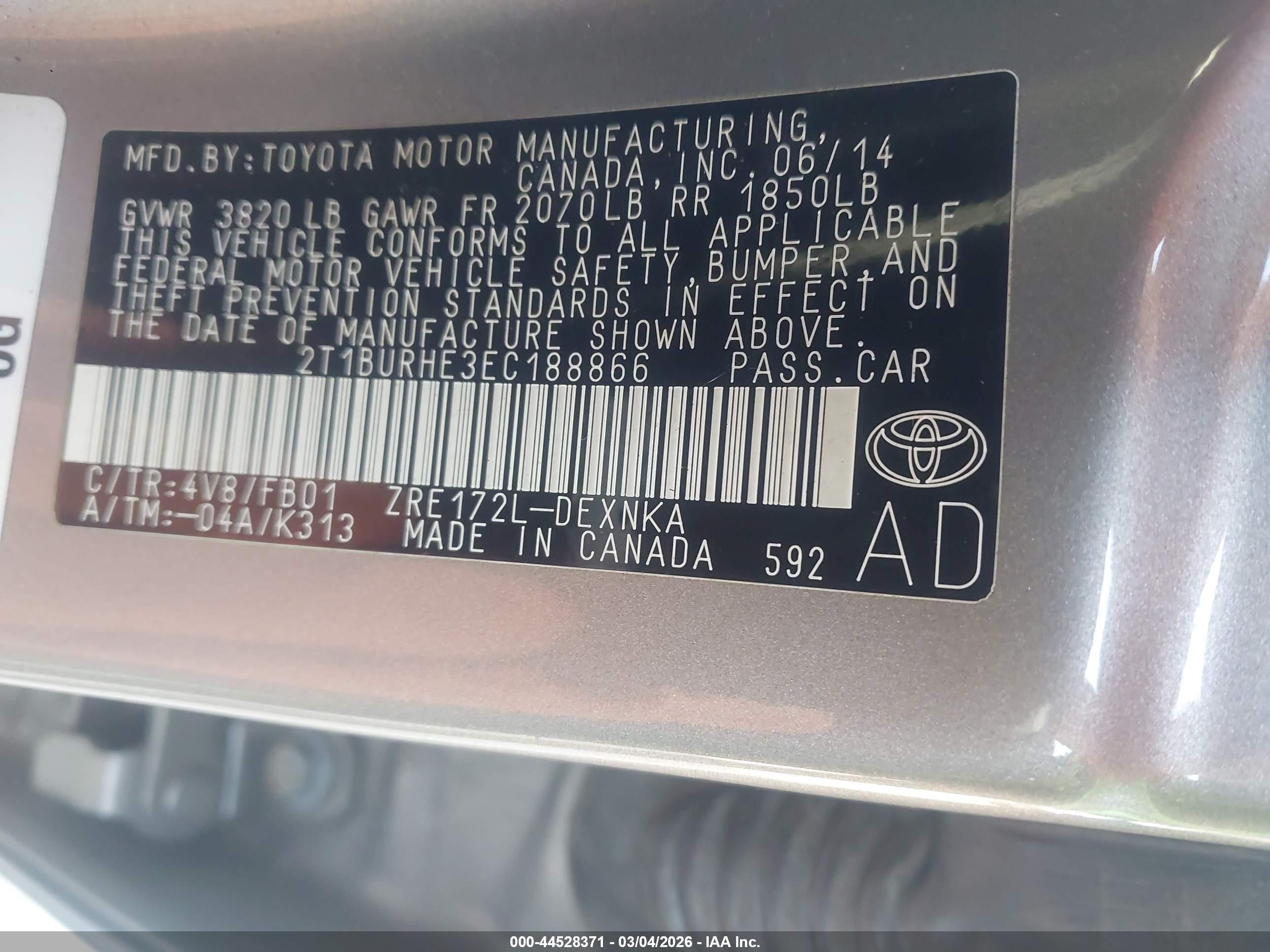 TOYOTA COROLLA image 9
