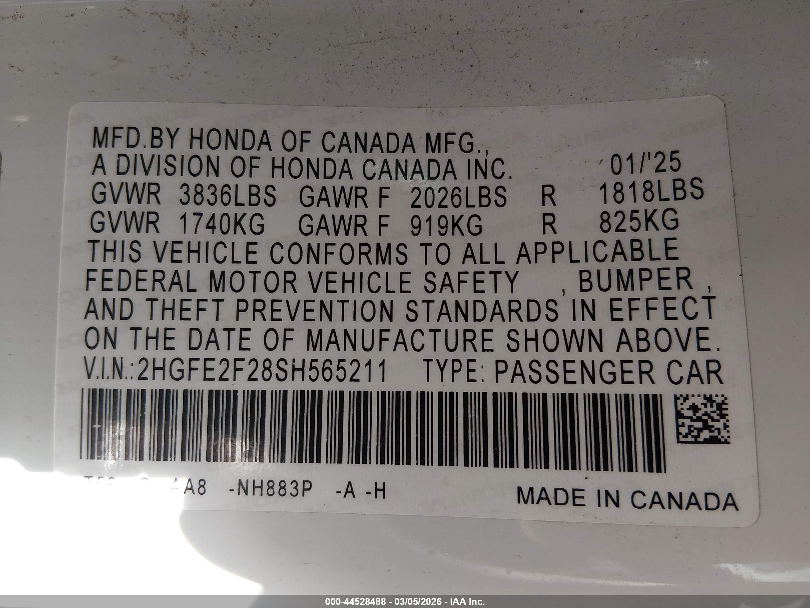 HONDA CIVIC image 9