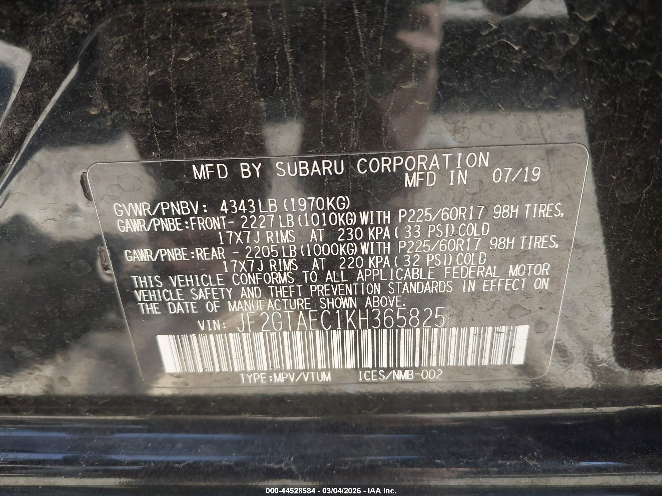 SUBARU CROSSTREK image 9