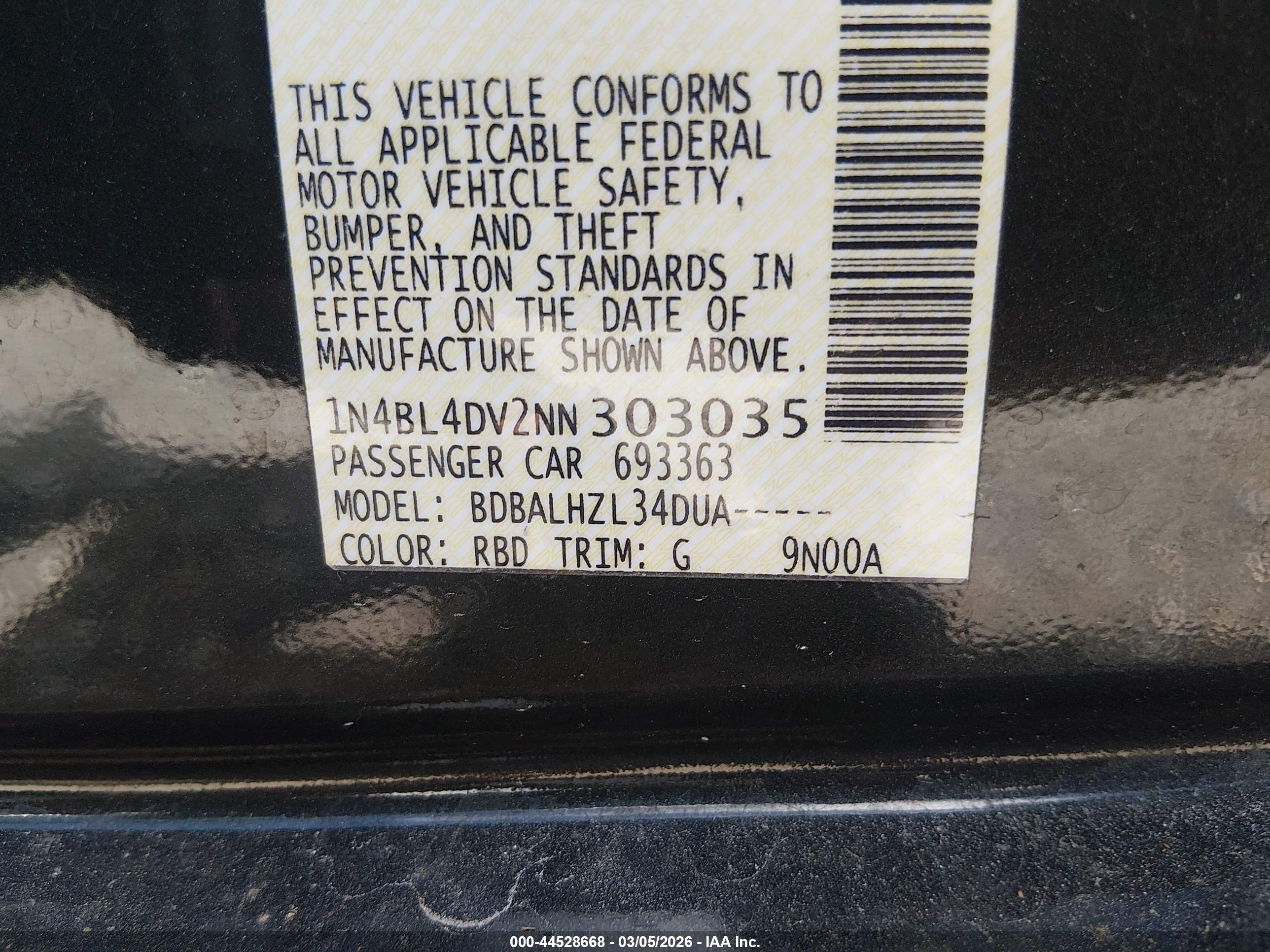 NISSAN ALTIMA image 9