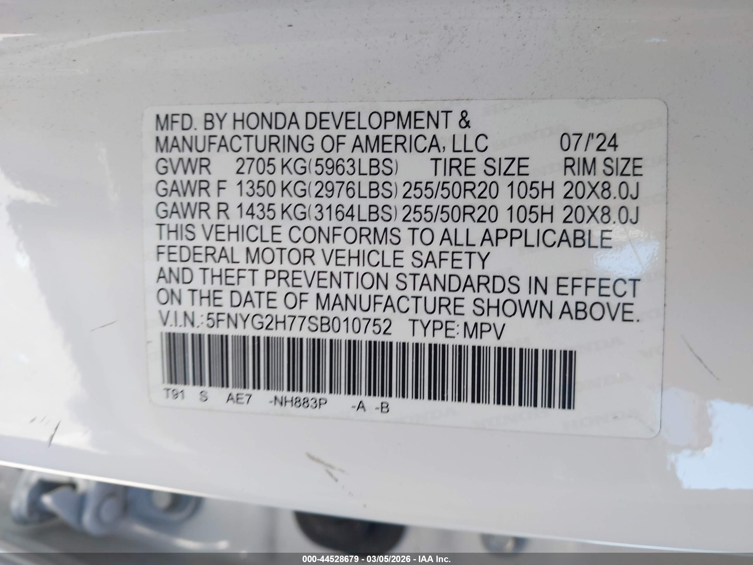 HONDA PILOT image 9