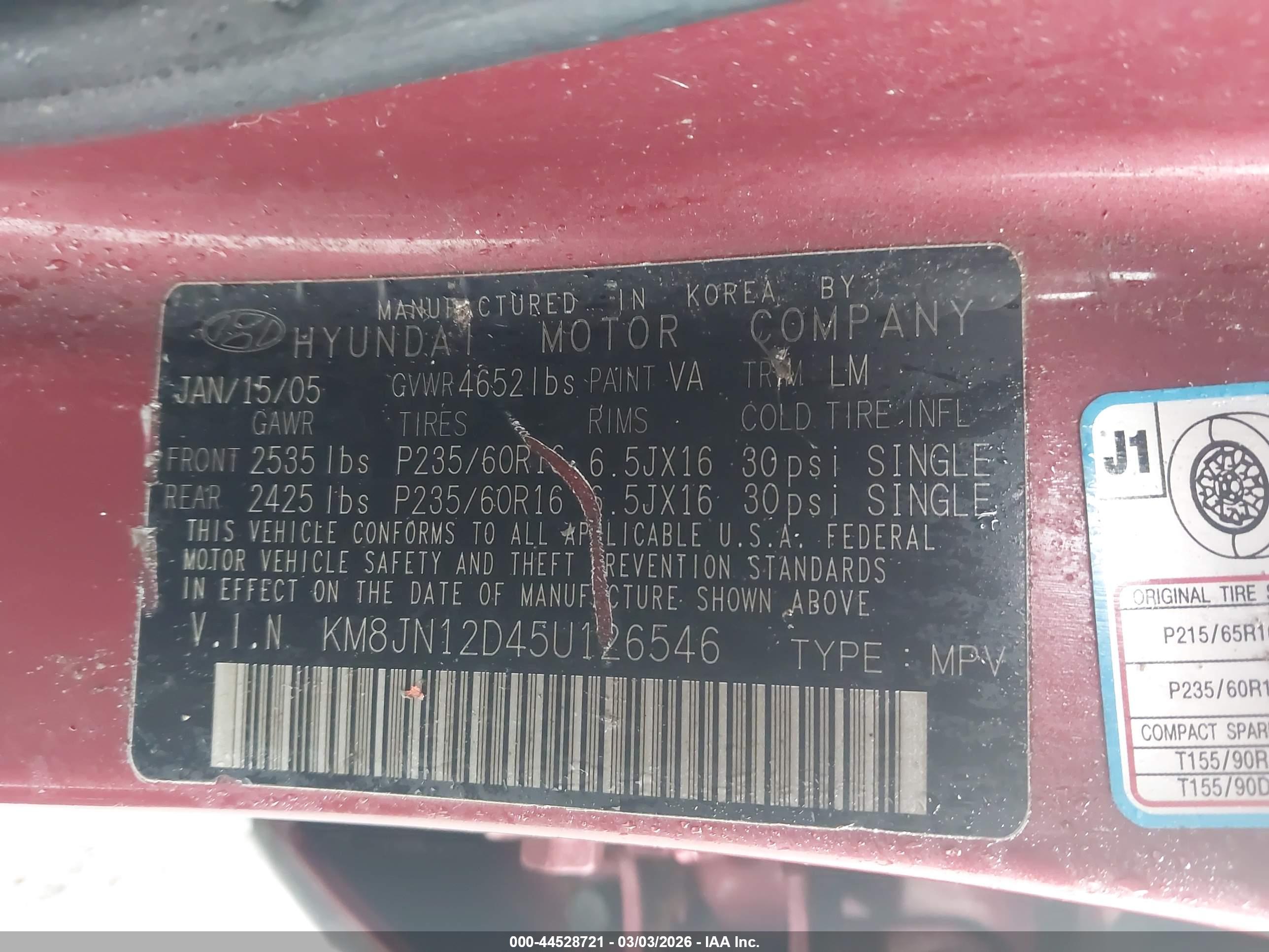 HYUNDAI TUCSON image 9