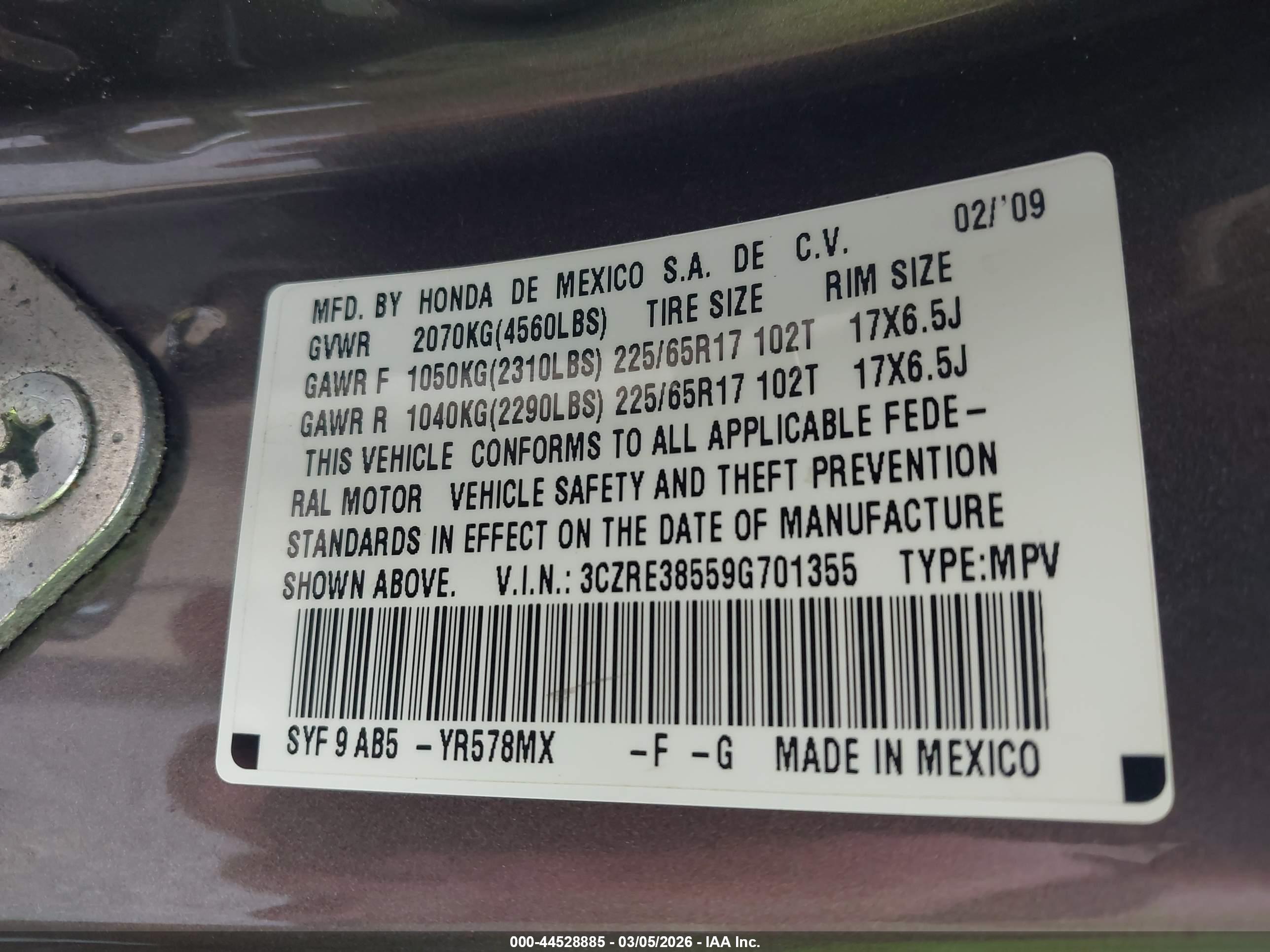 HONDA CR-V image 9