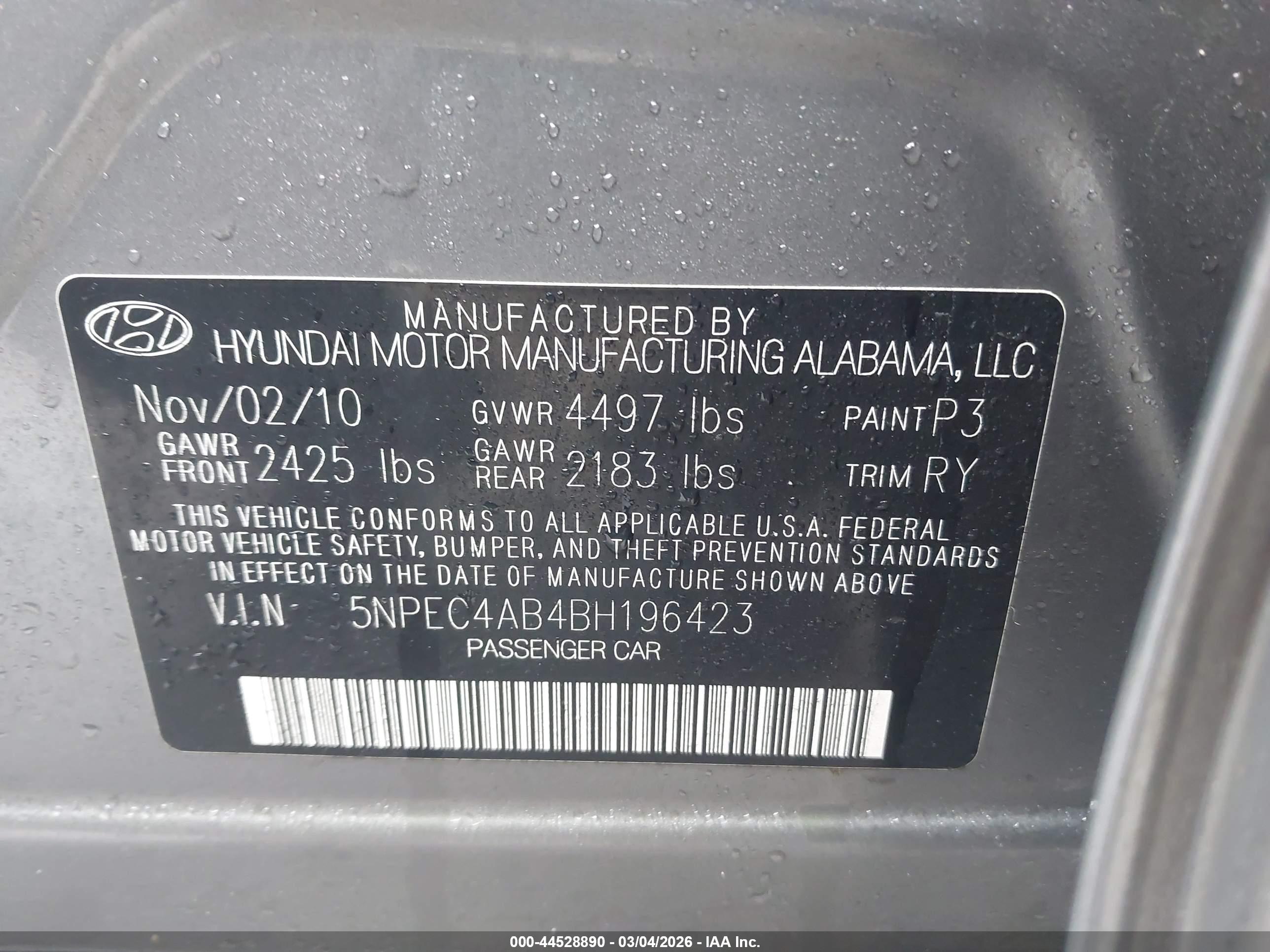 HYUNDAI SONATA image 9