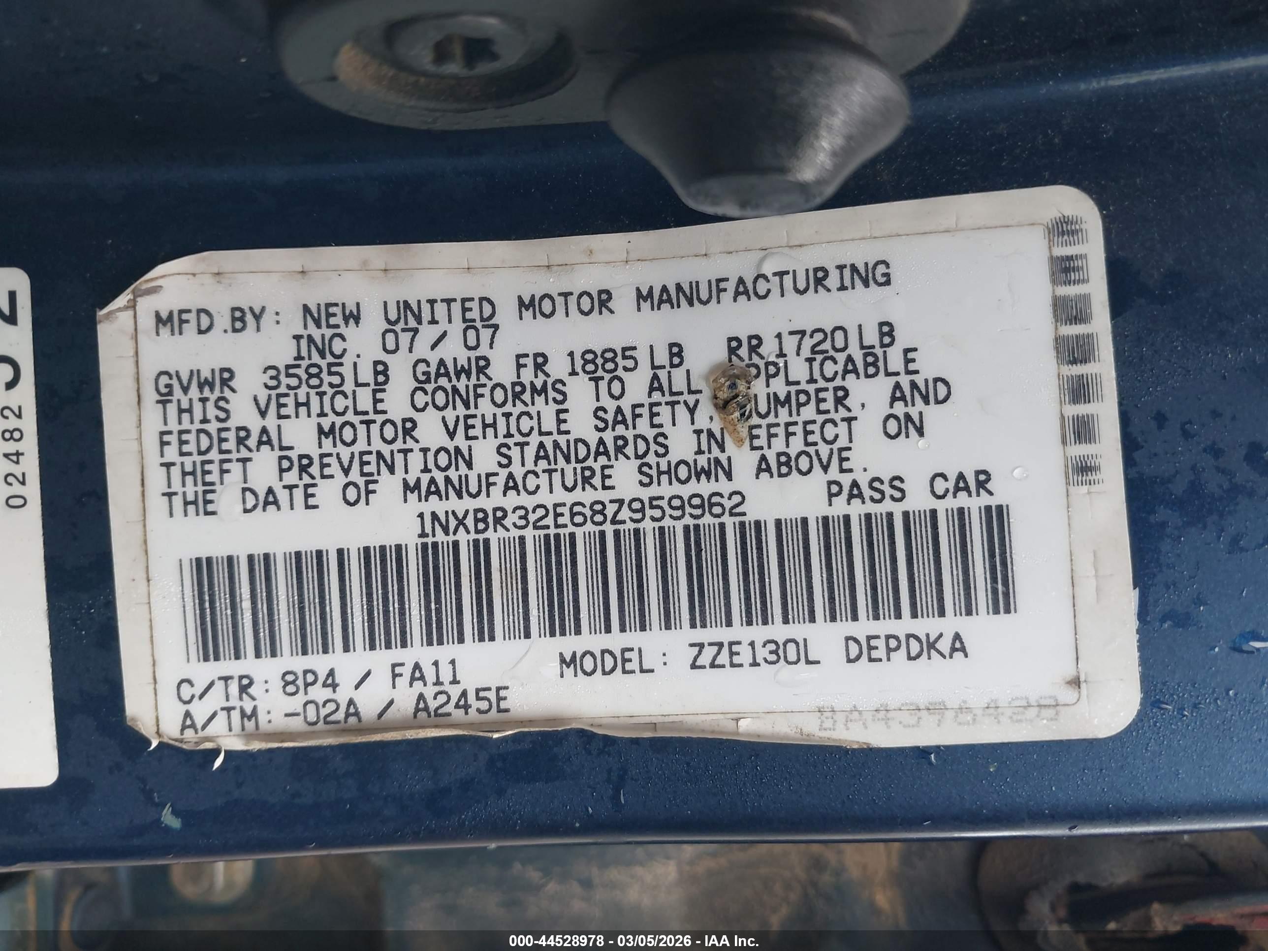 TOYOTA COROLLA image 9