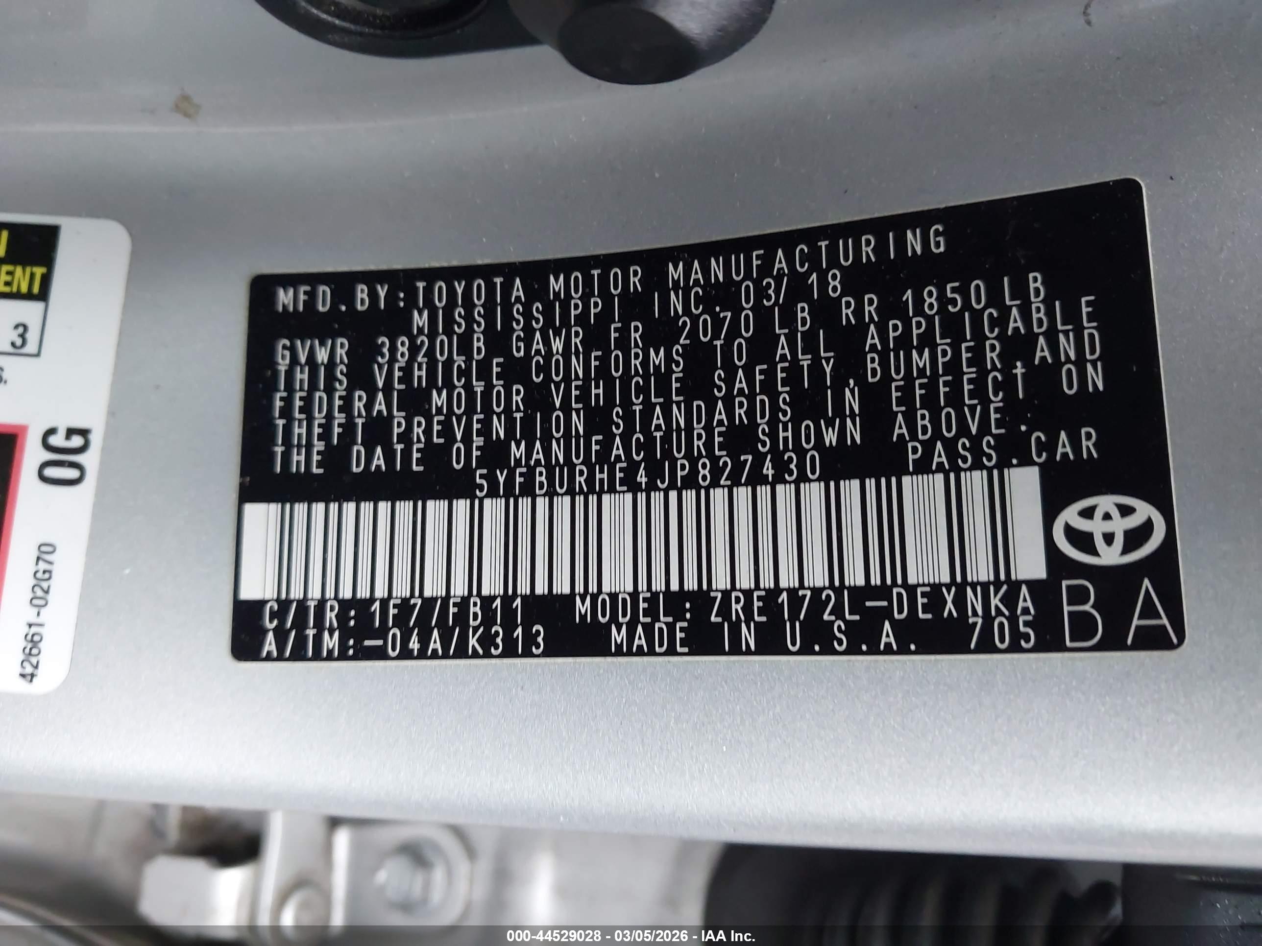 TOYOTA COROLLA image 9