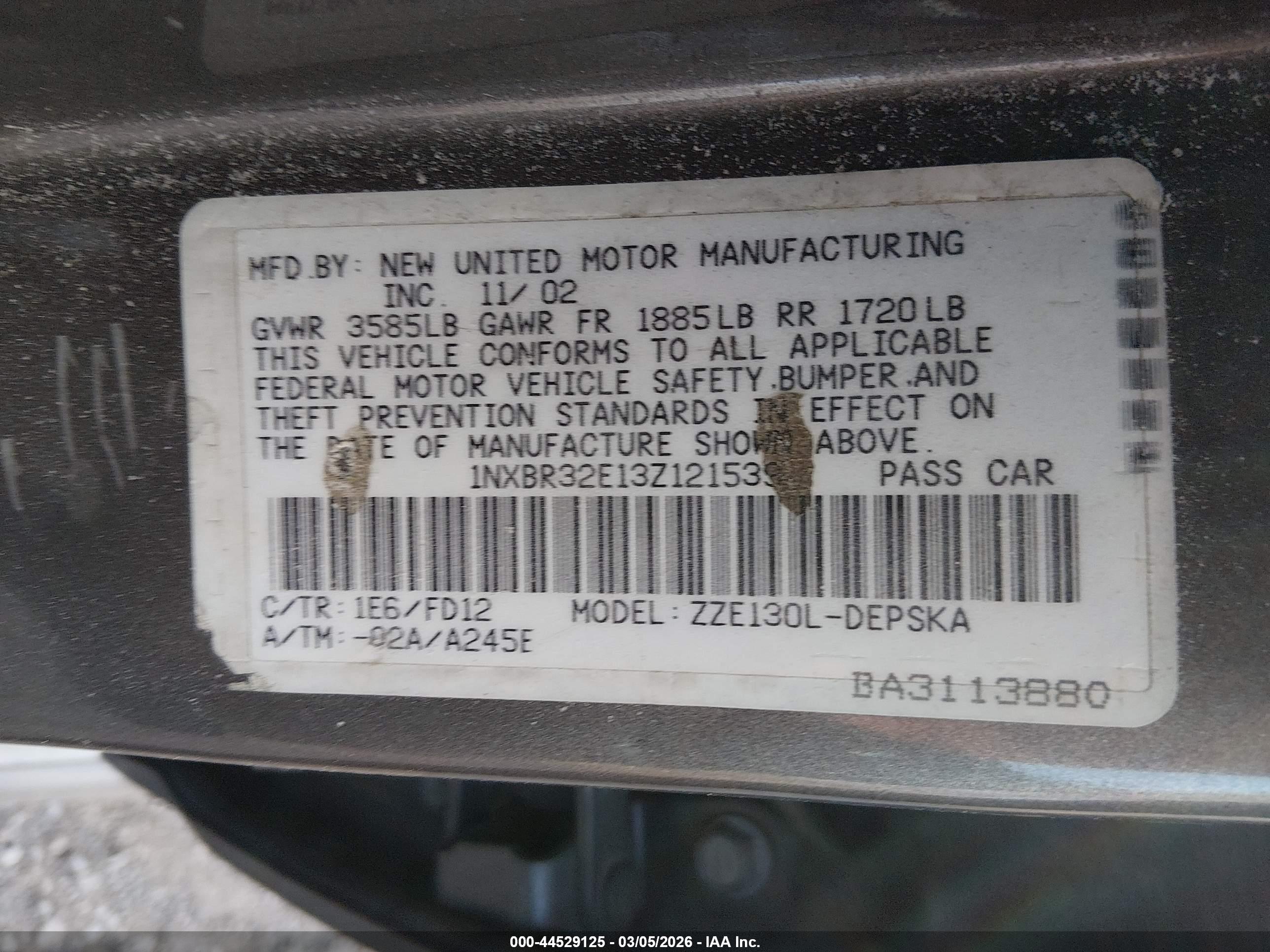 TOYOTA COROLLA image 9