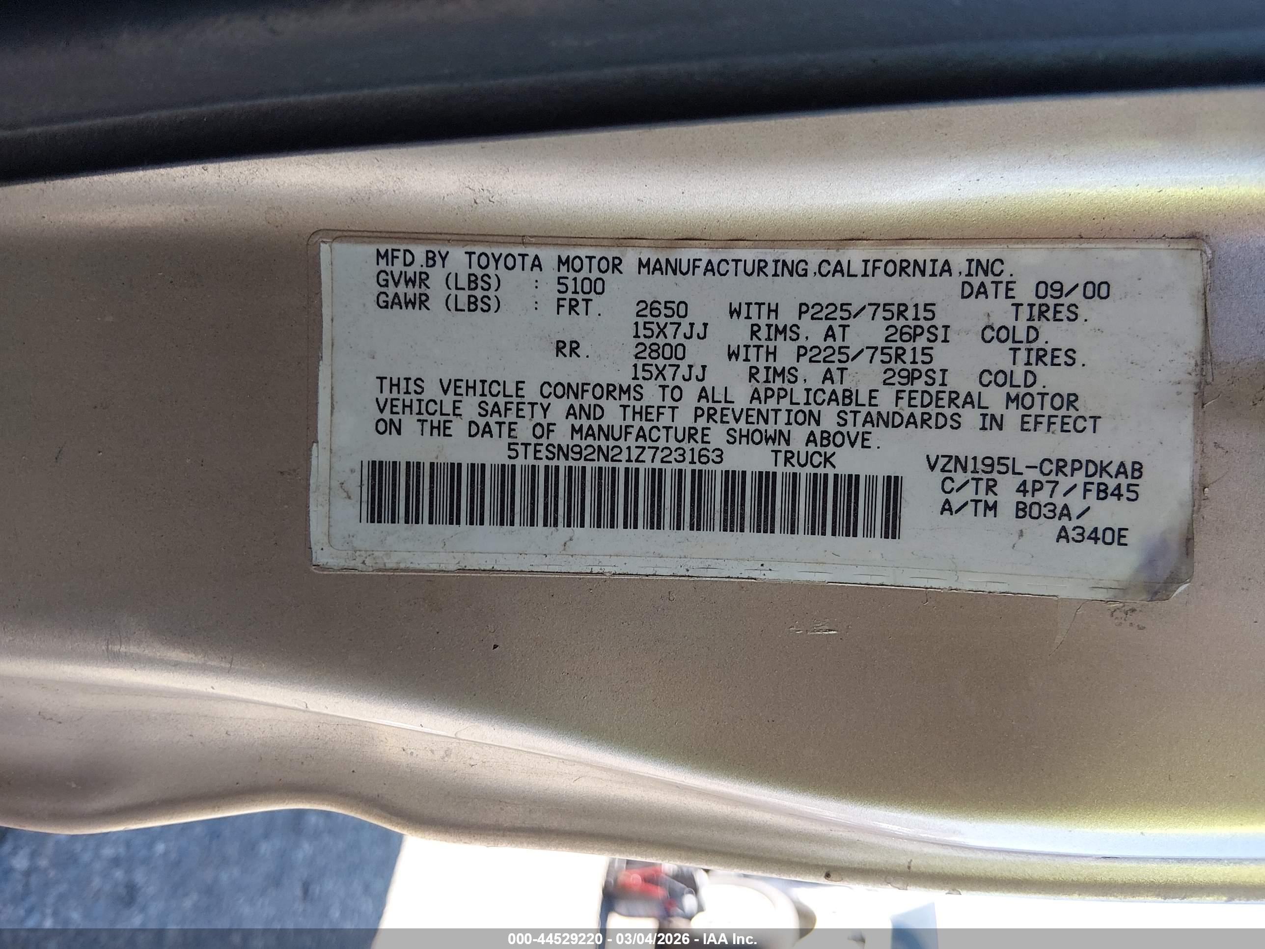 TOYOTA TACOMA image 9