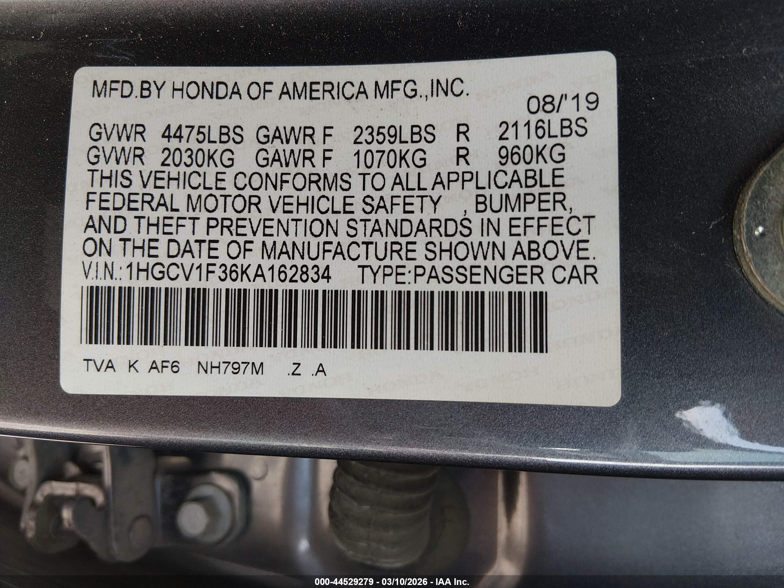 HONDA ACCORD image 9