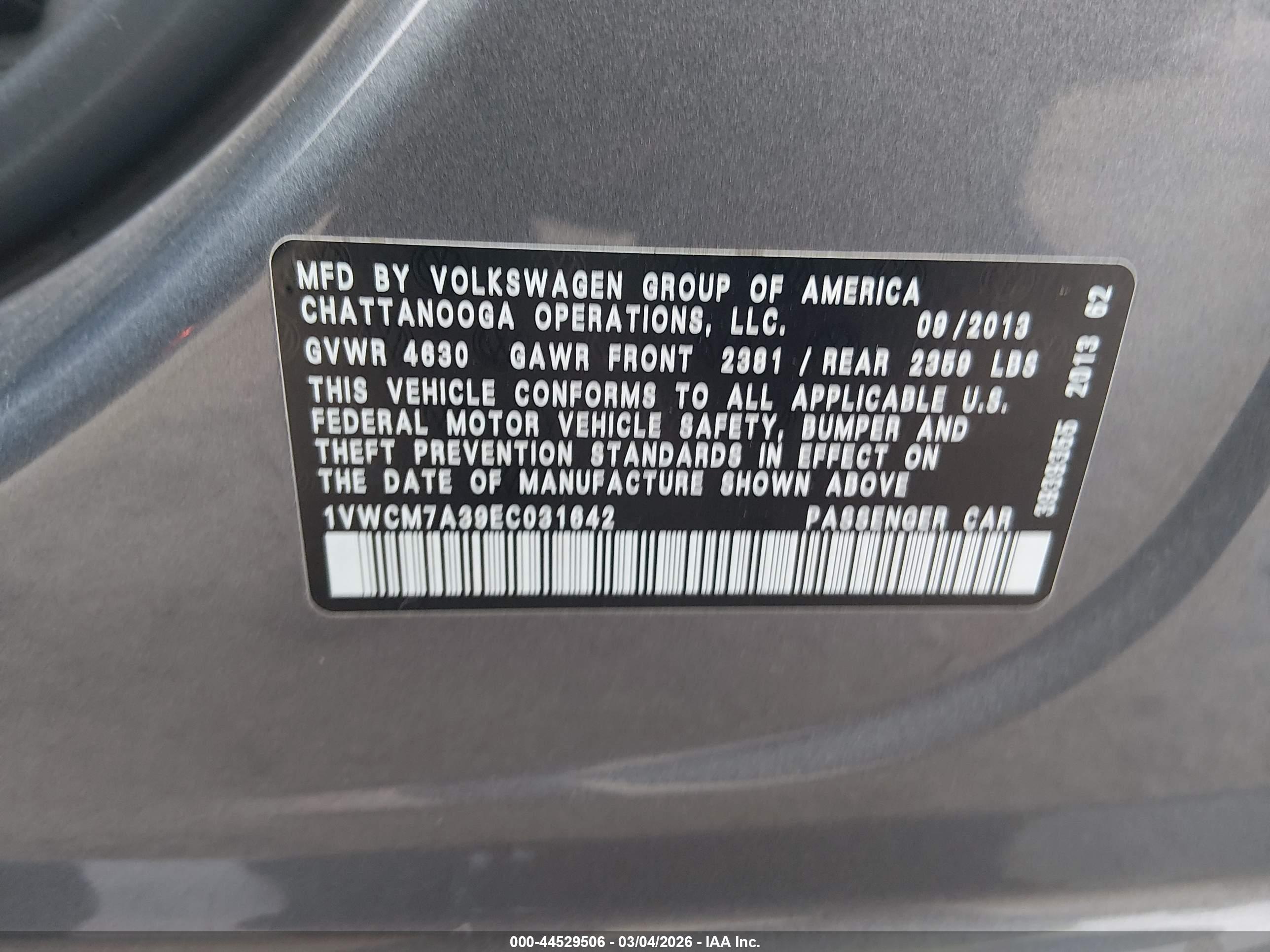 VOLKSWAGEN PASSAT image 9