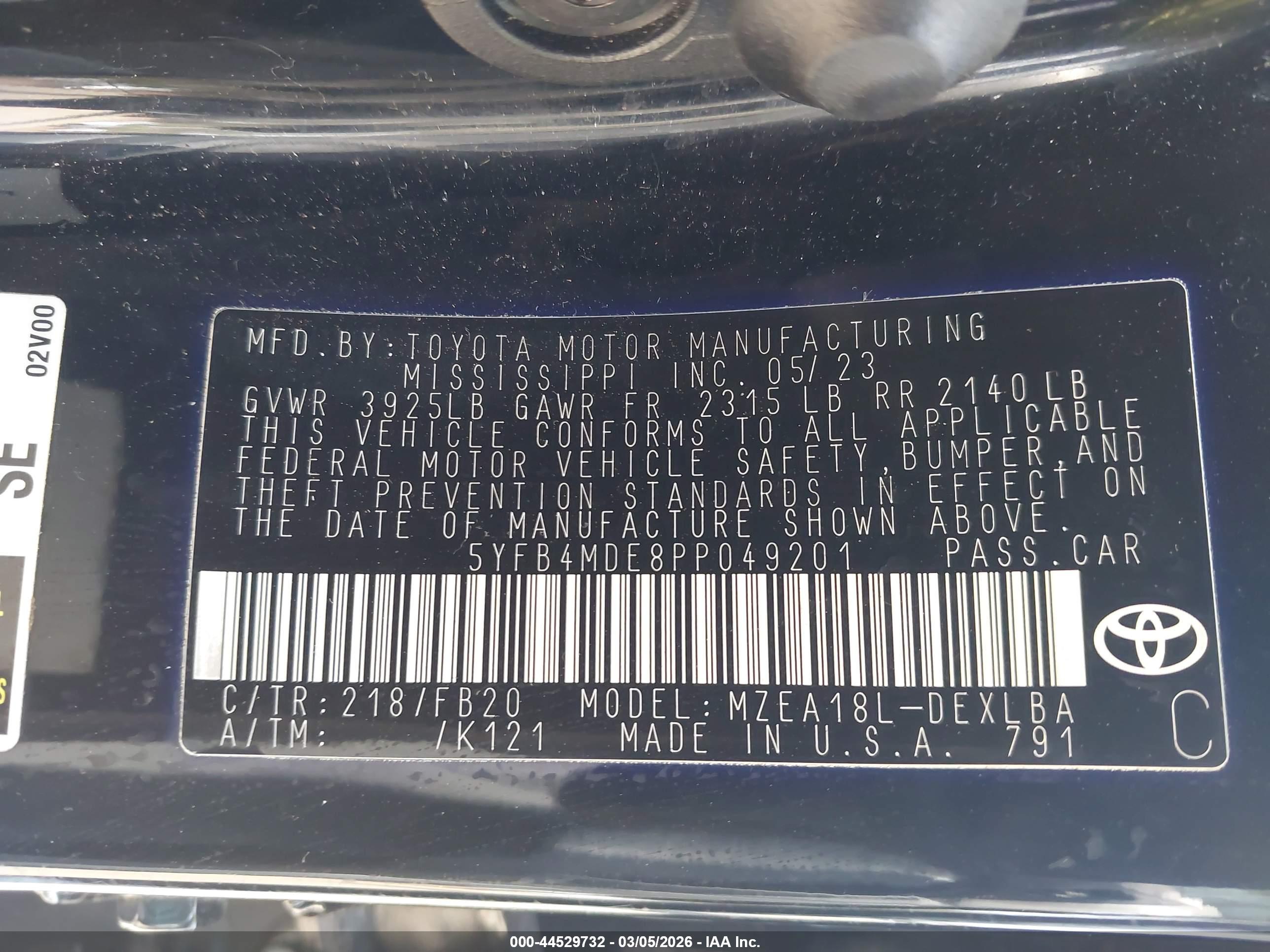 TOYOTA COROLLA image 9