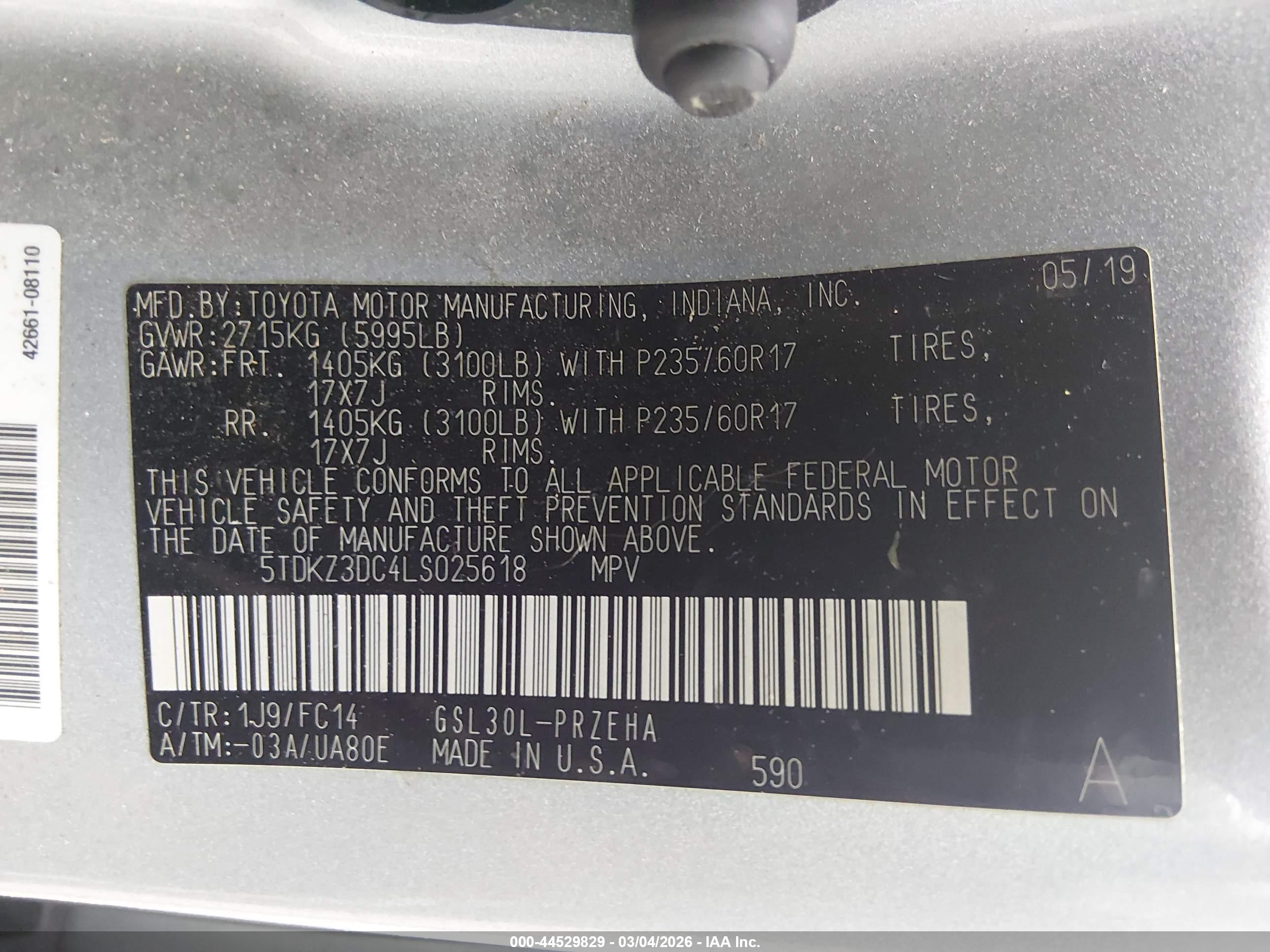TOYOTA SIENNA image 9
