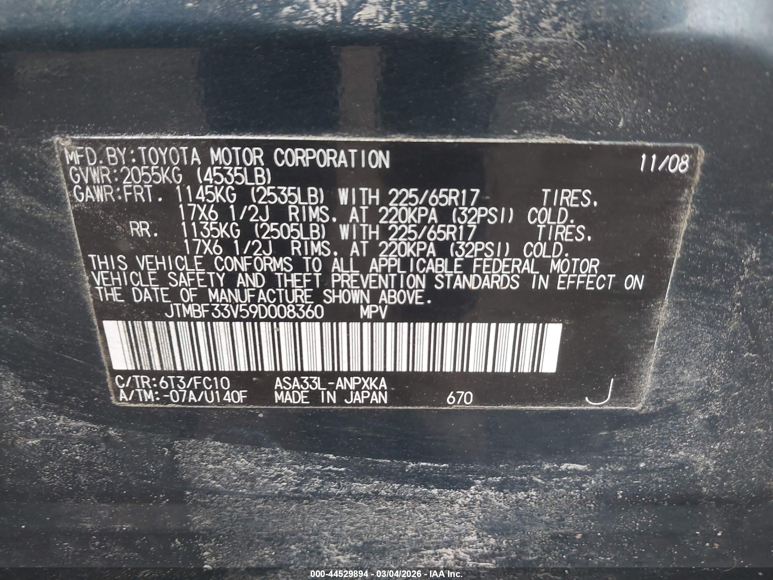 TOYOTA RAV4 image 9