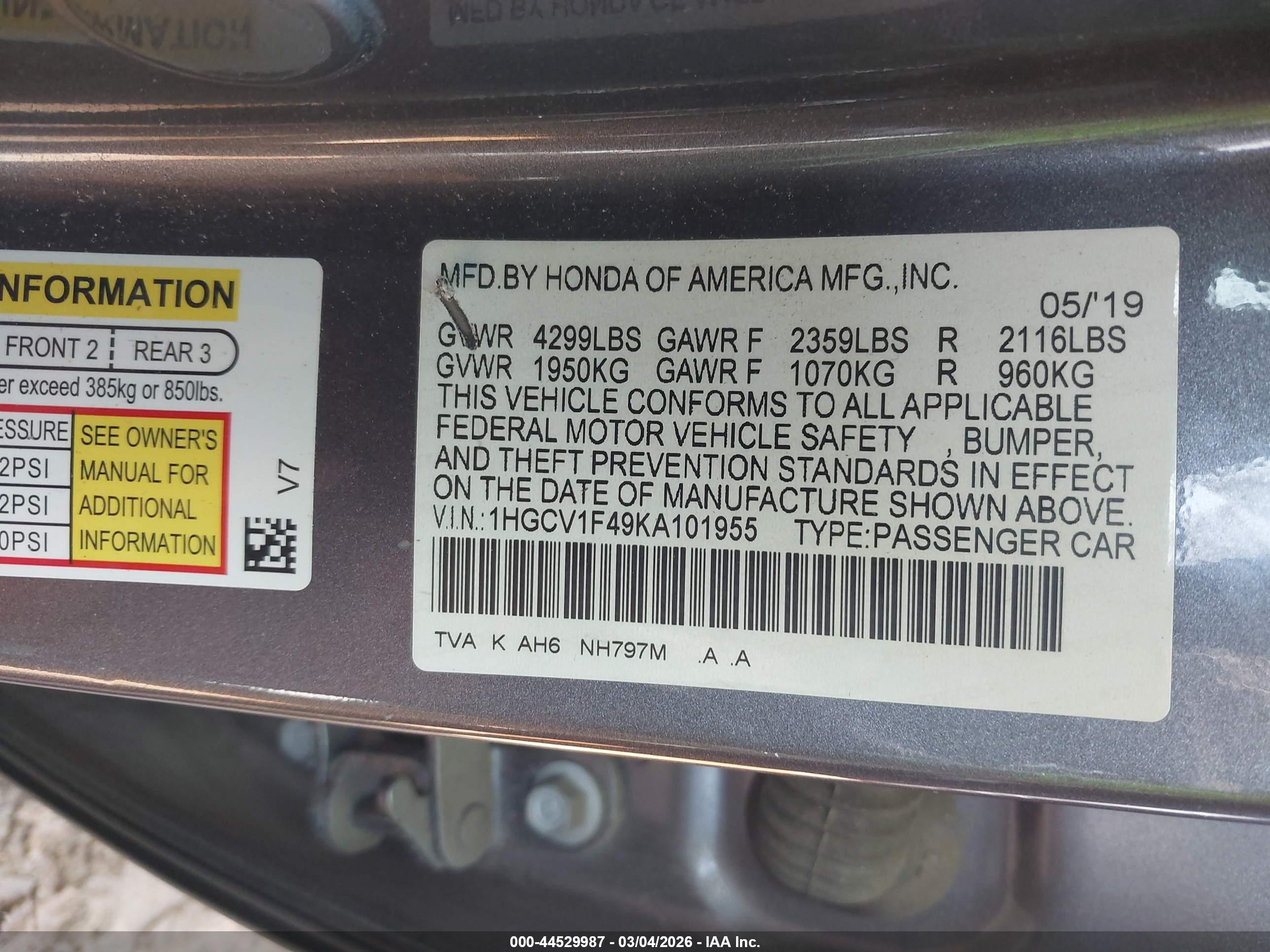 HONDA ACCORD image 9