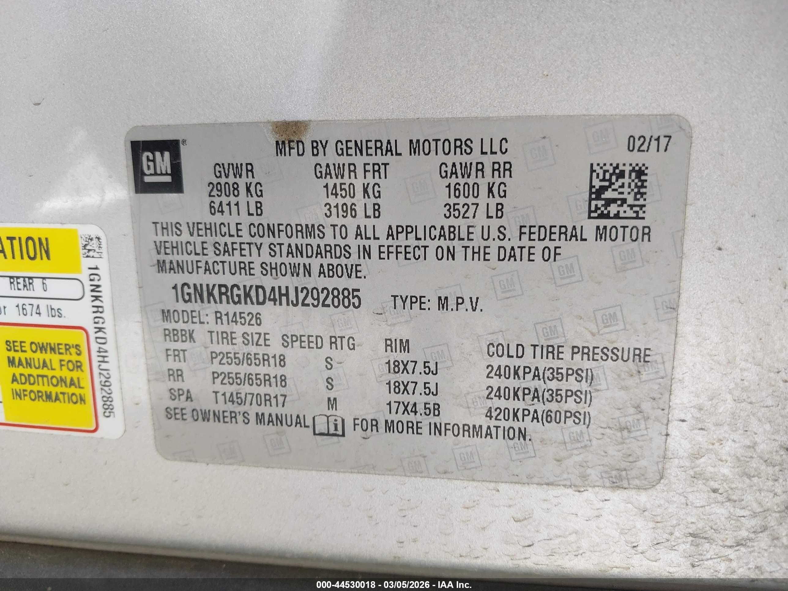CHEVROLET TRAVERSE image 9