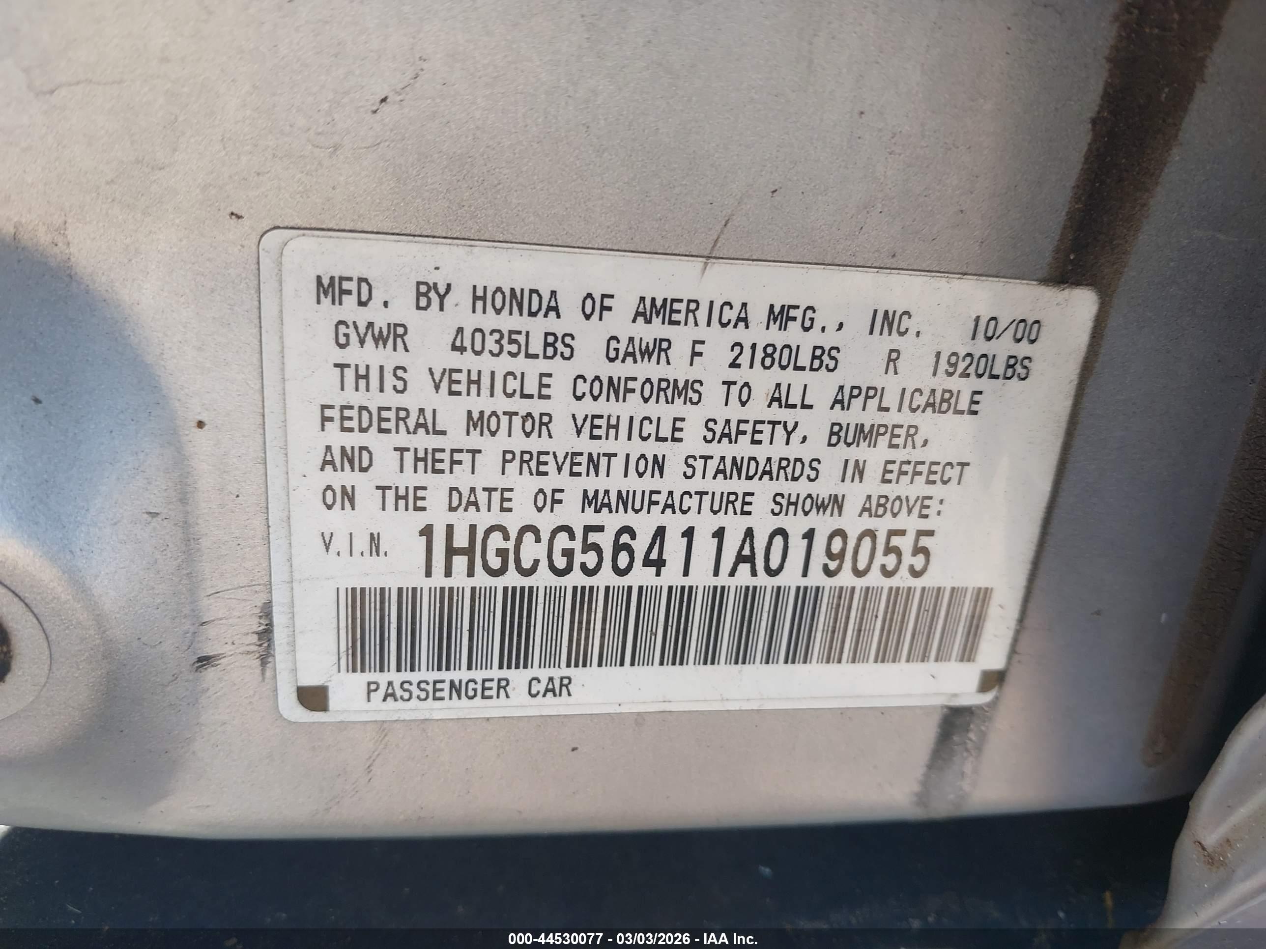 HONDA ACCORD image 9