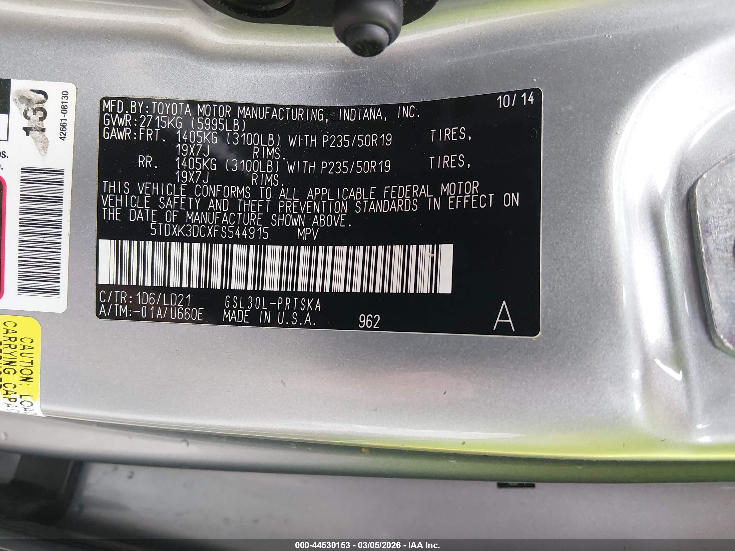TOYOTA SIENNA image 9