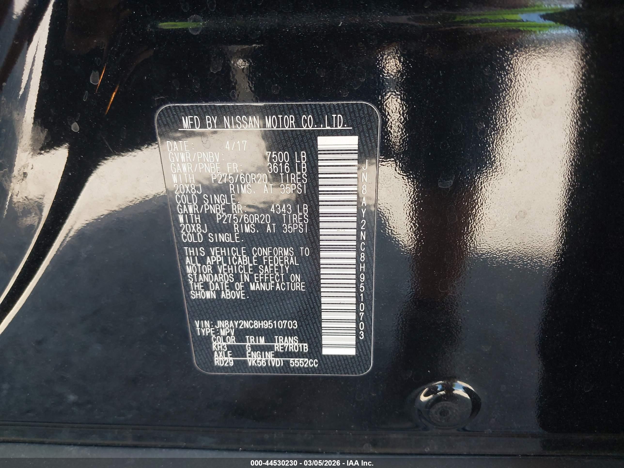 NISSAN ARMADA image 9