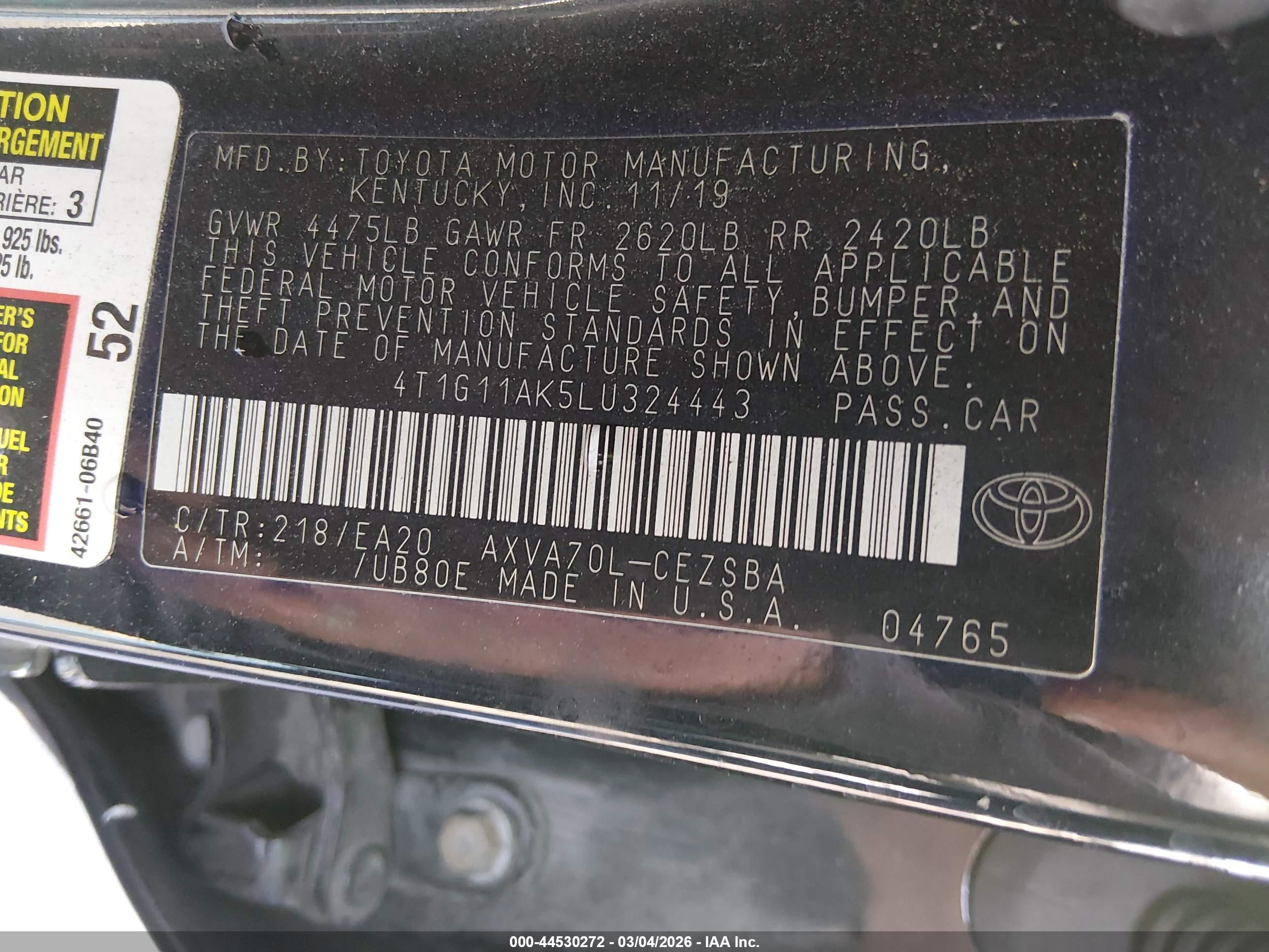 TOYOTA CAMRY image 9