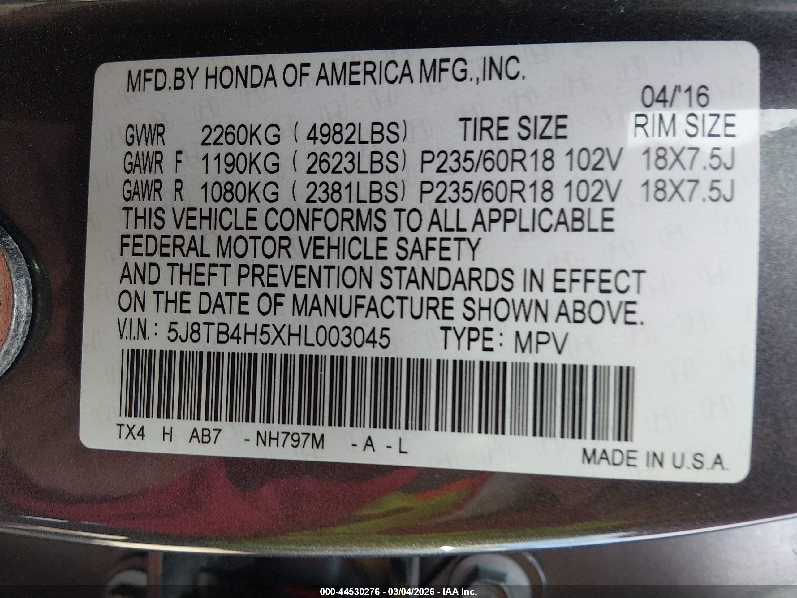 ACURA RDX image 9