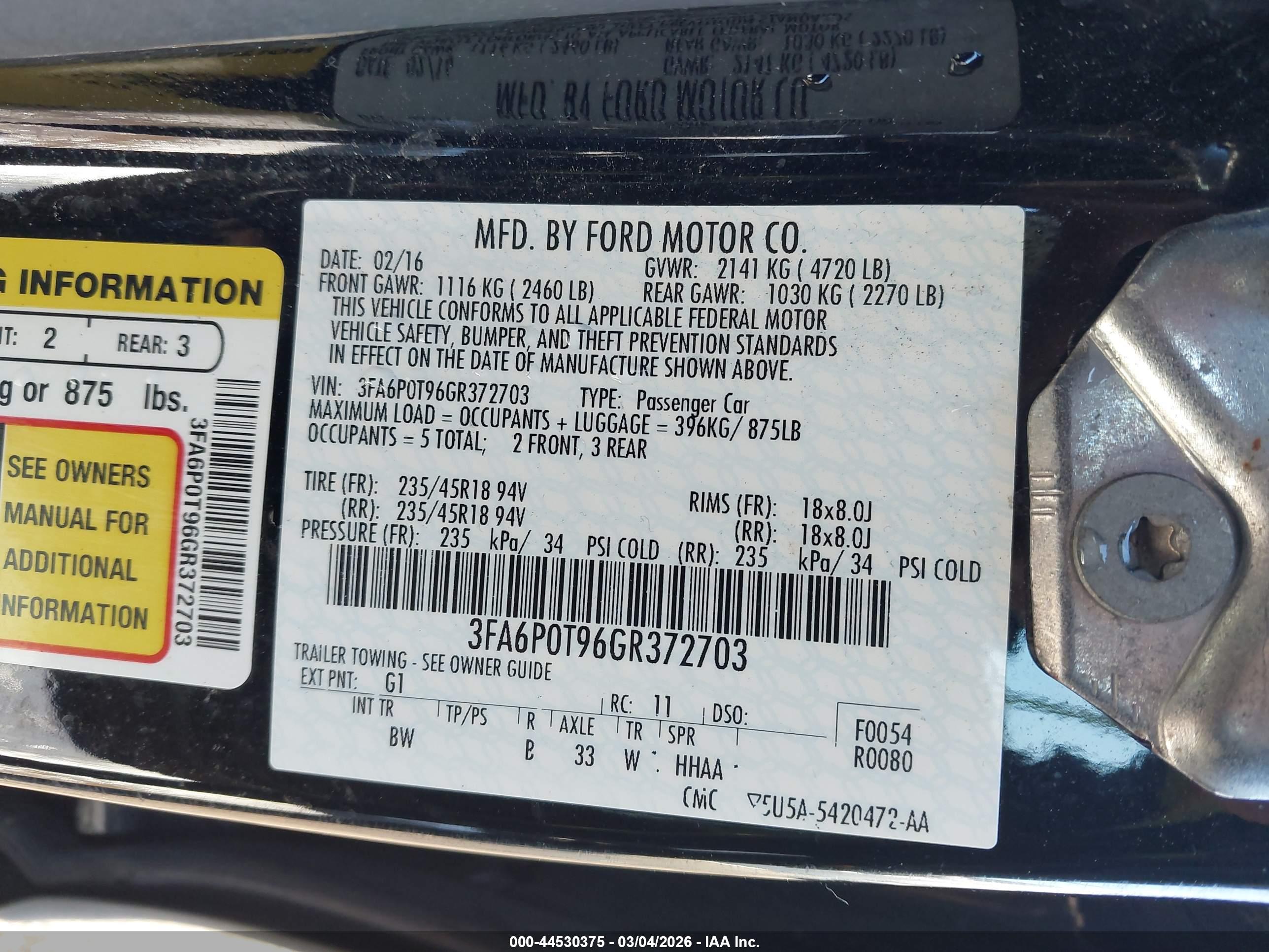 FORD FUSION image 9