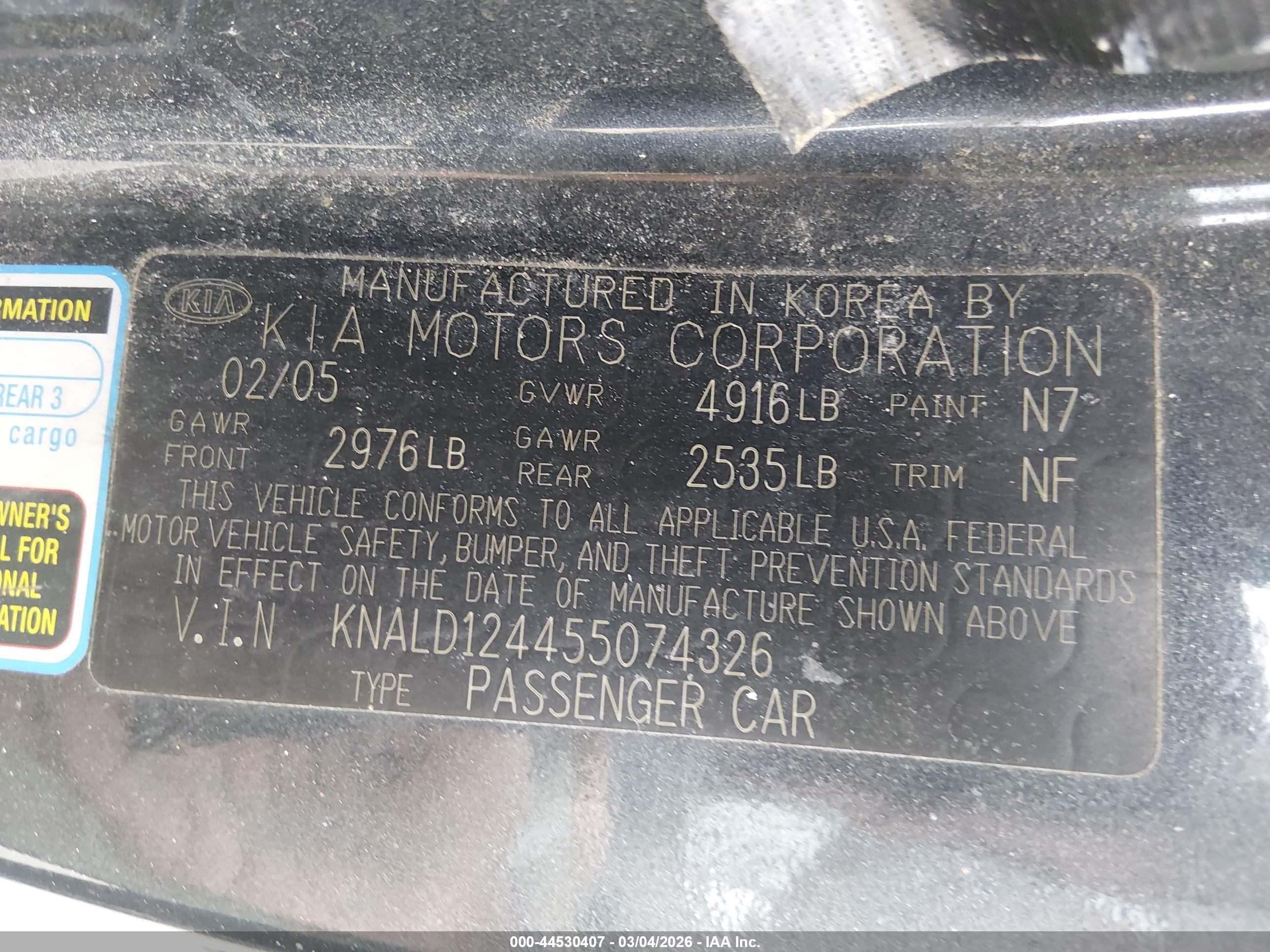 KIA AMANTI image 9