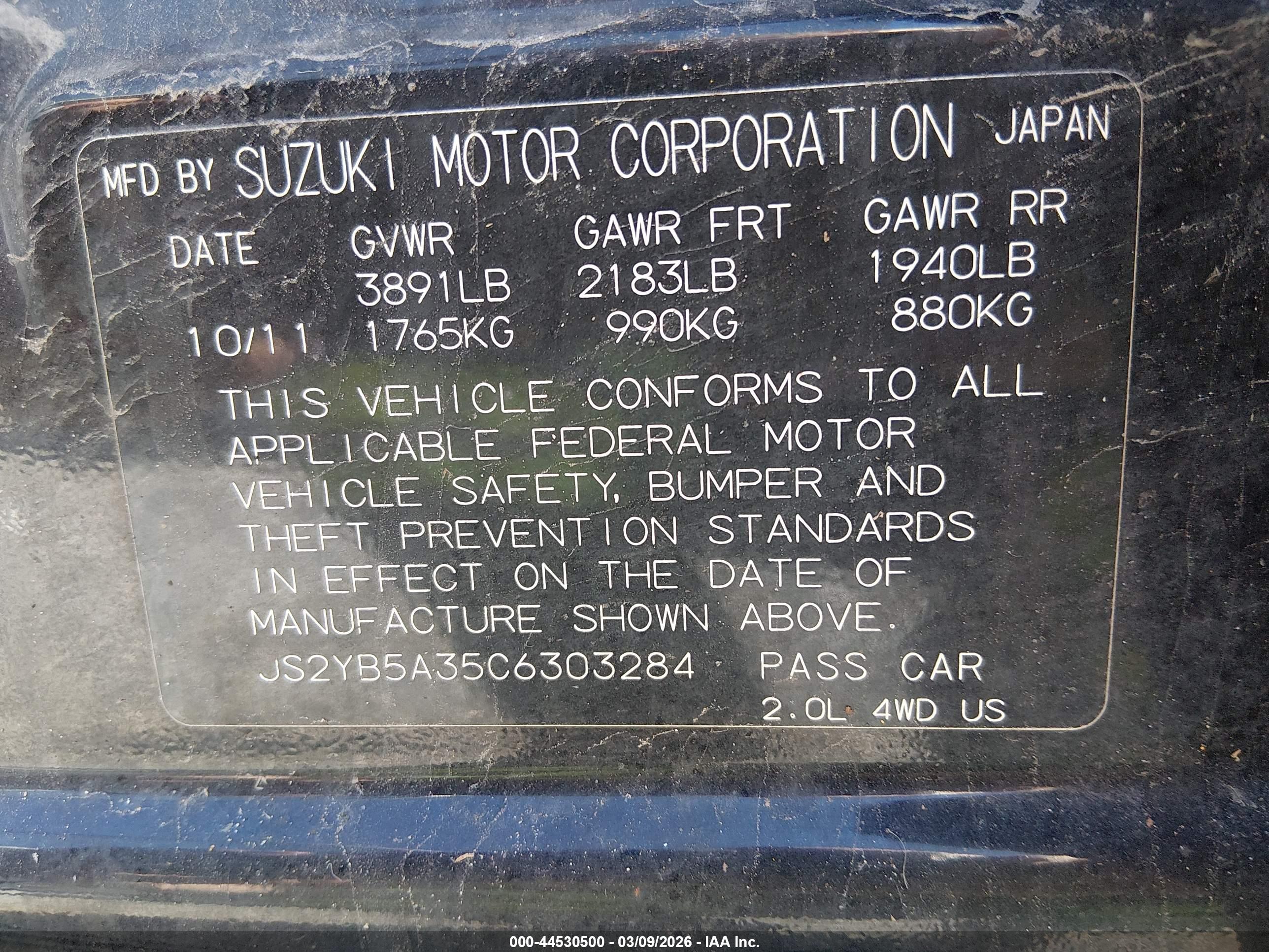 SUZUKI SX4 image 9