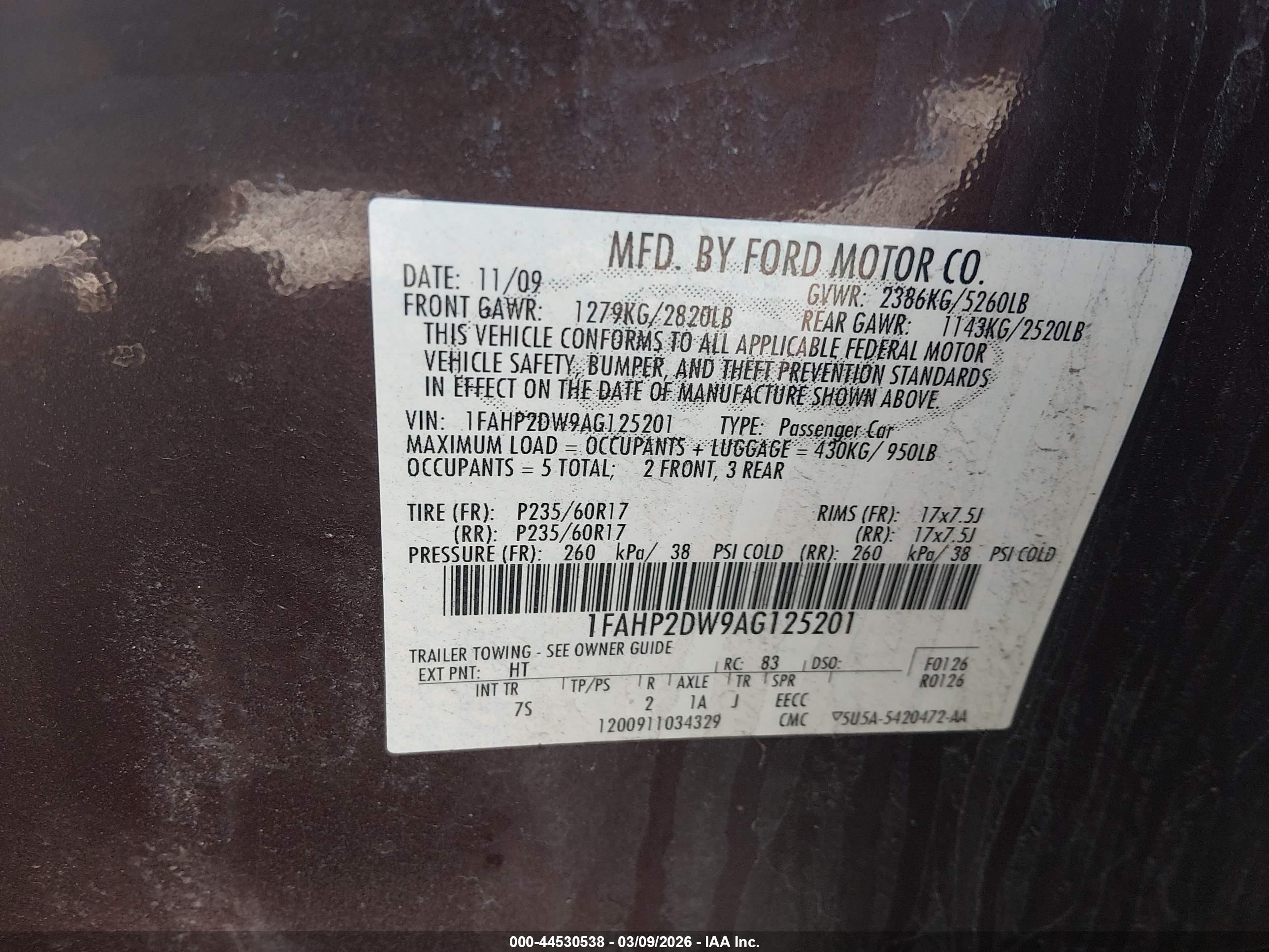 FORD TAURUS image 9