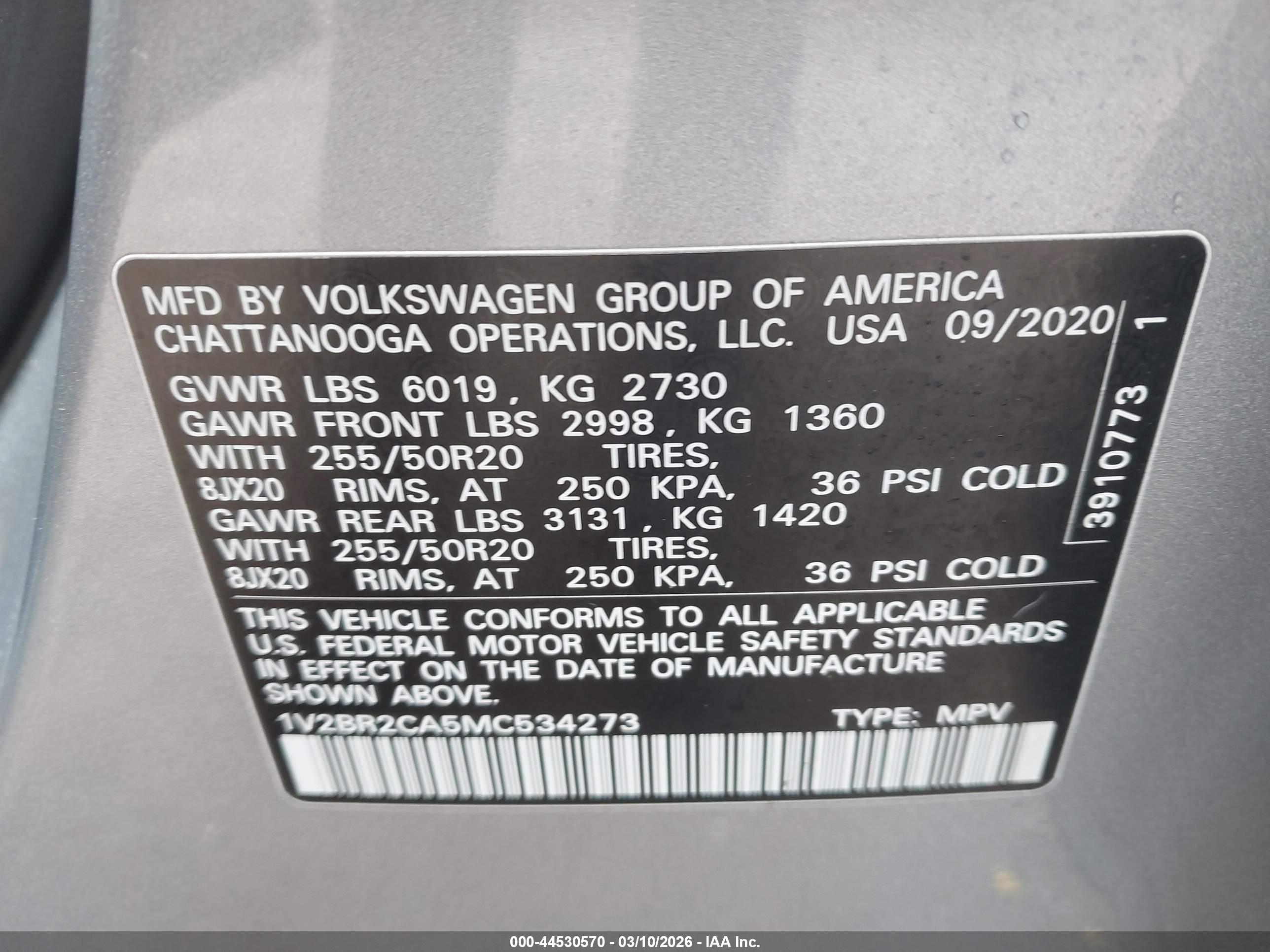 VOLKSWAGEN ATLAS image 9