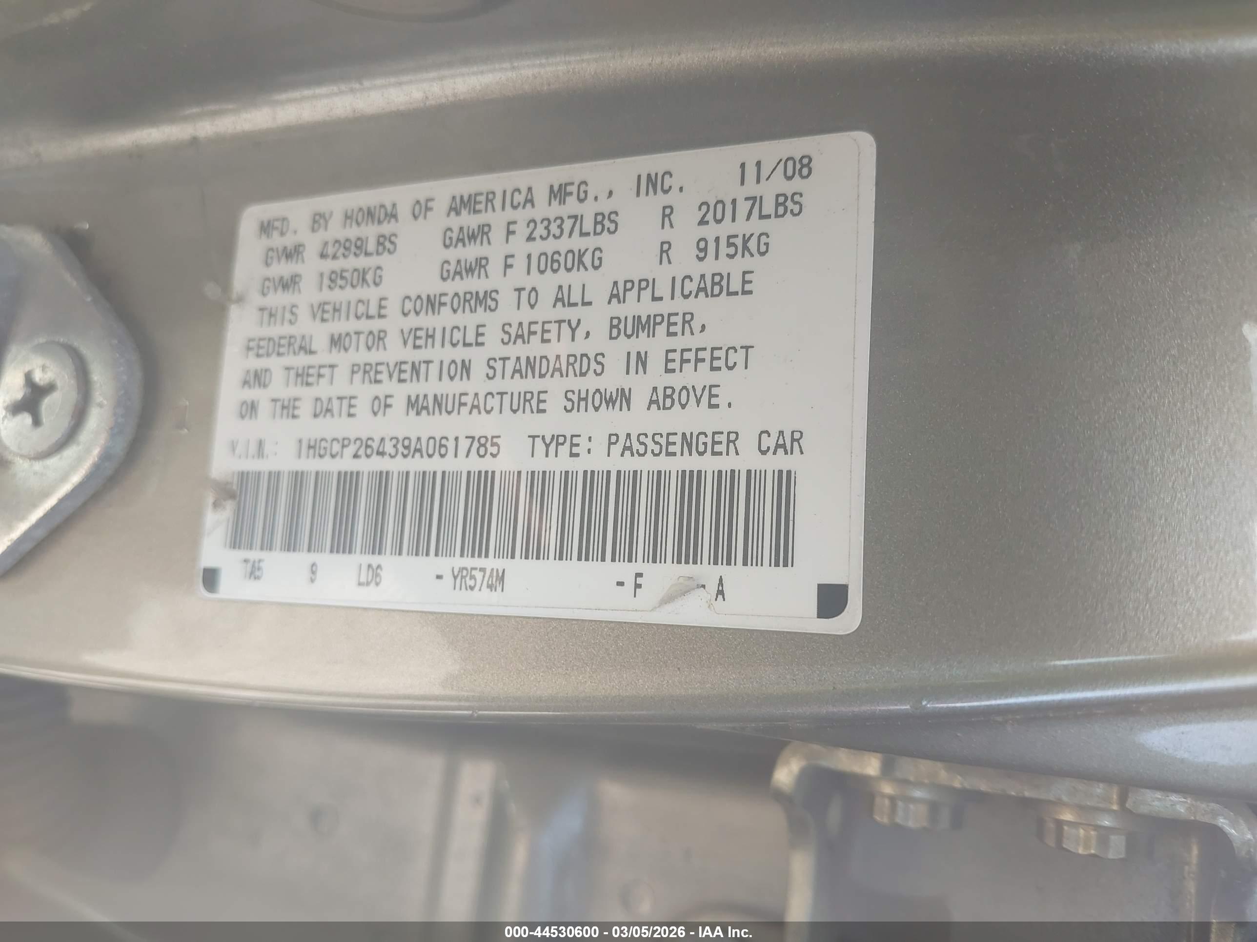 HONDA ACCORD image 9