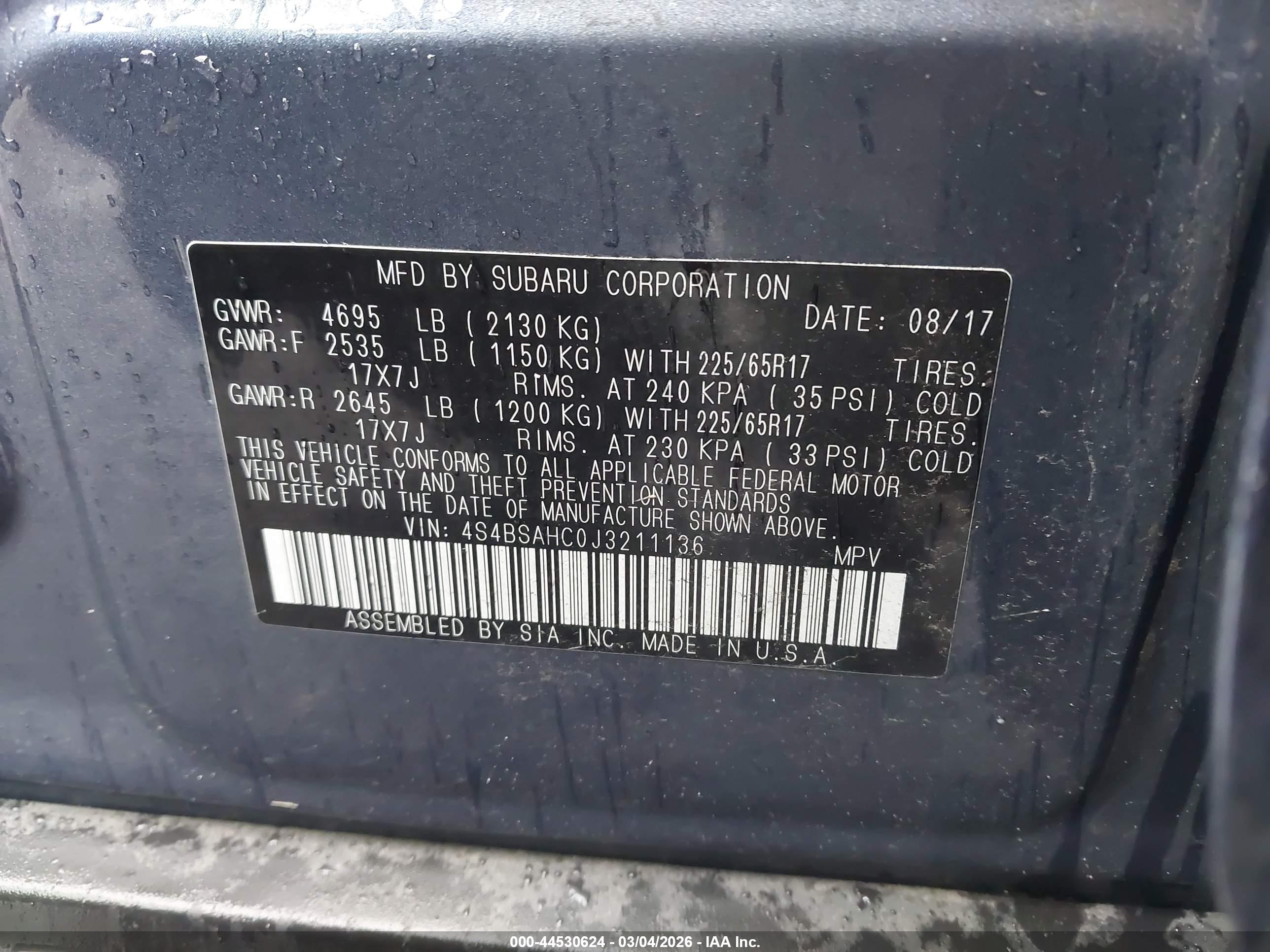 SUBARU OUTBACK image 9