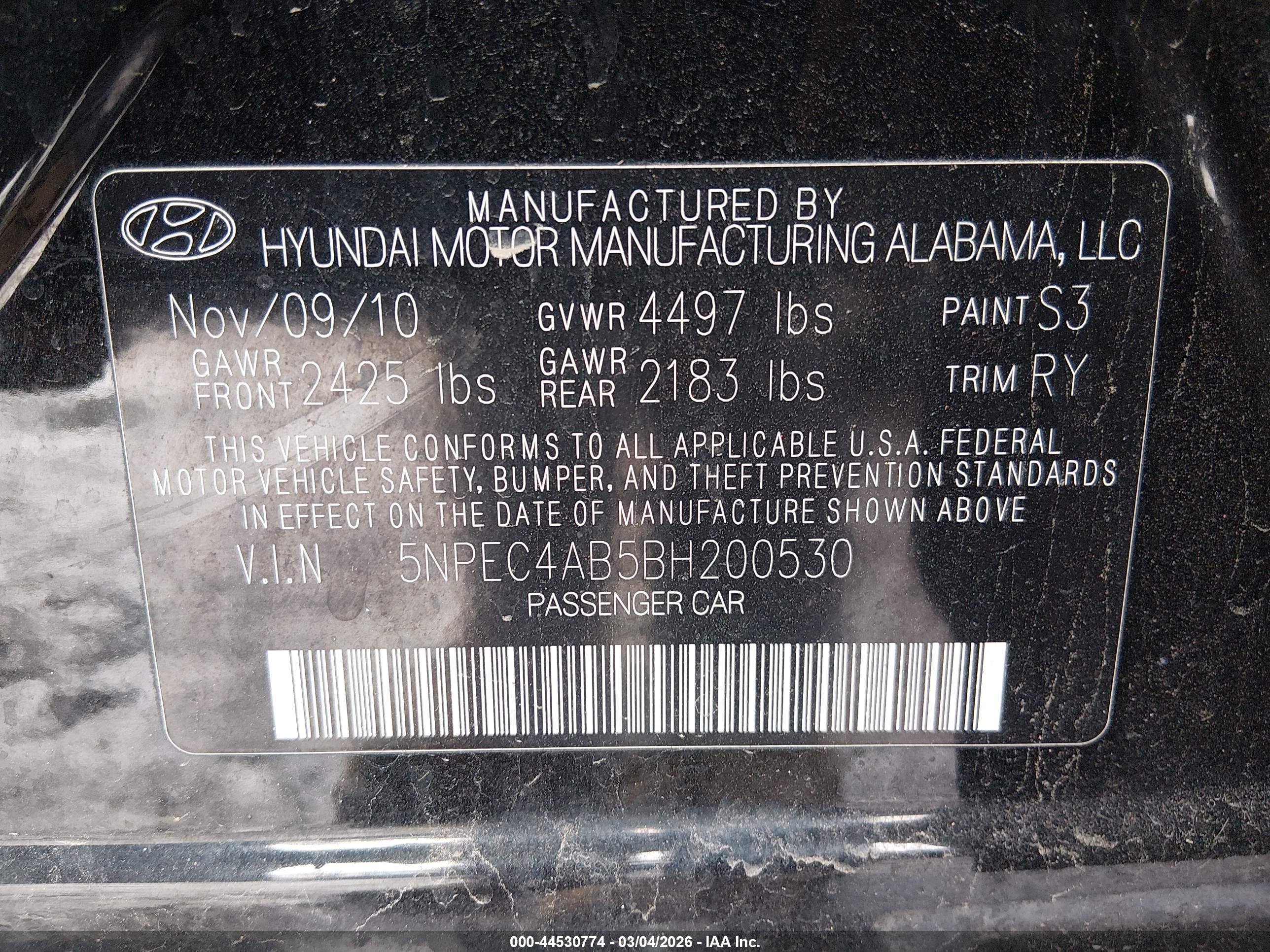 HYUNDAI SONATA image 9