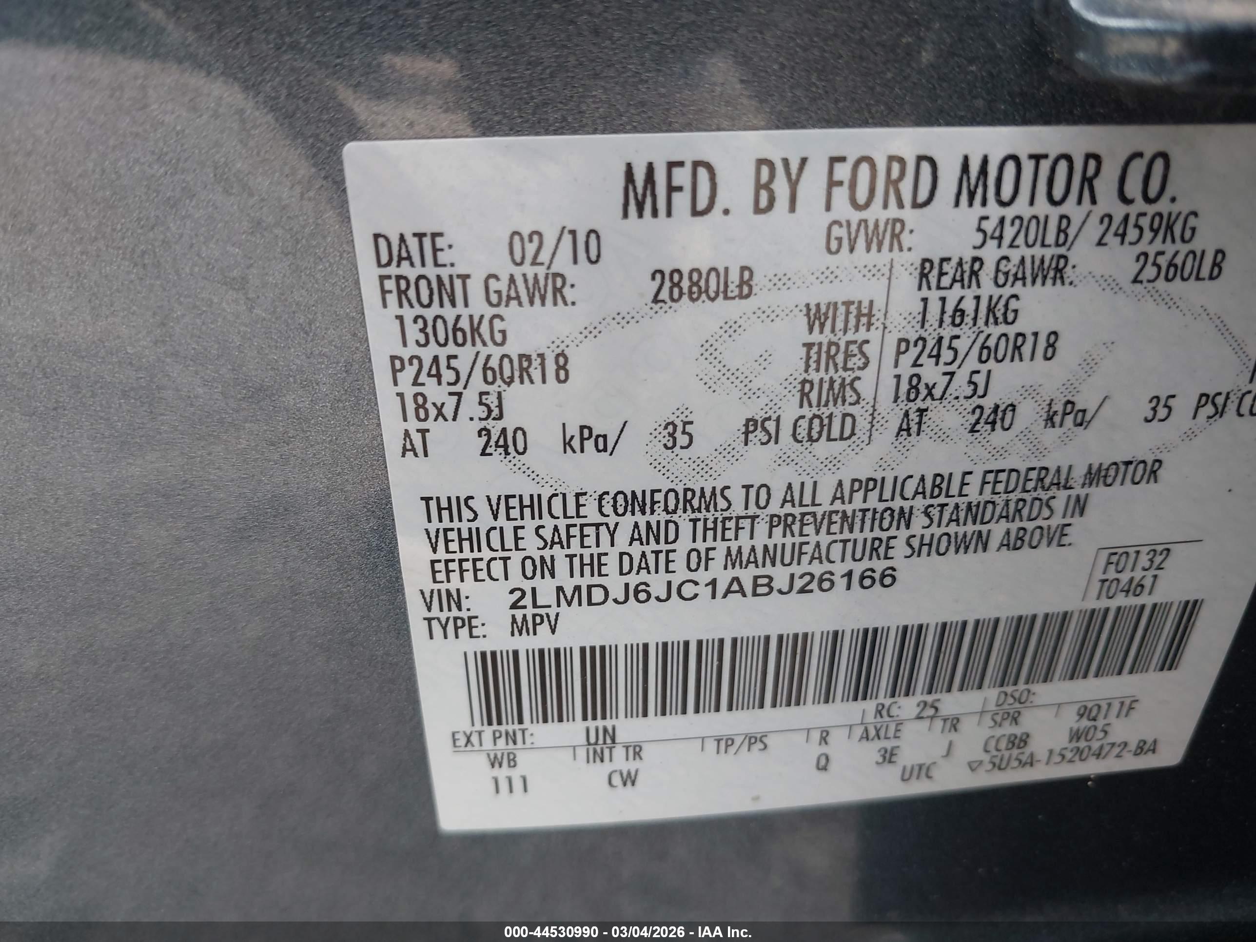 LINCOLN MKX image 9