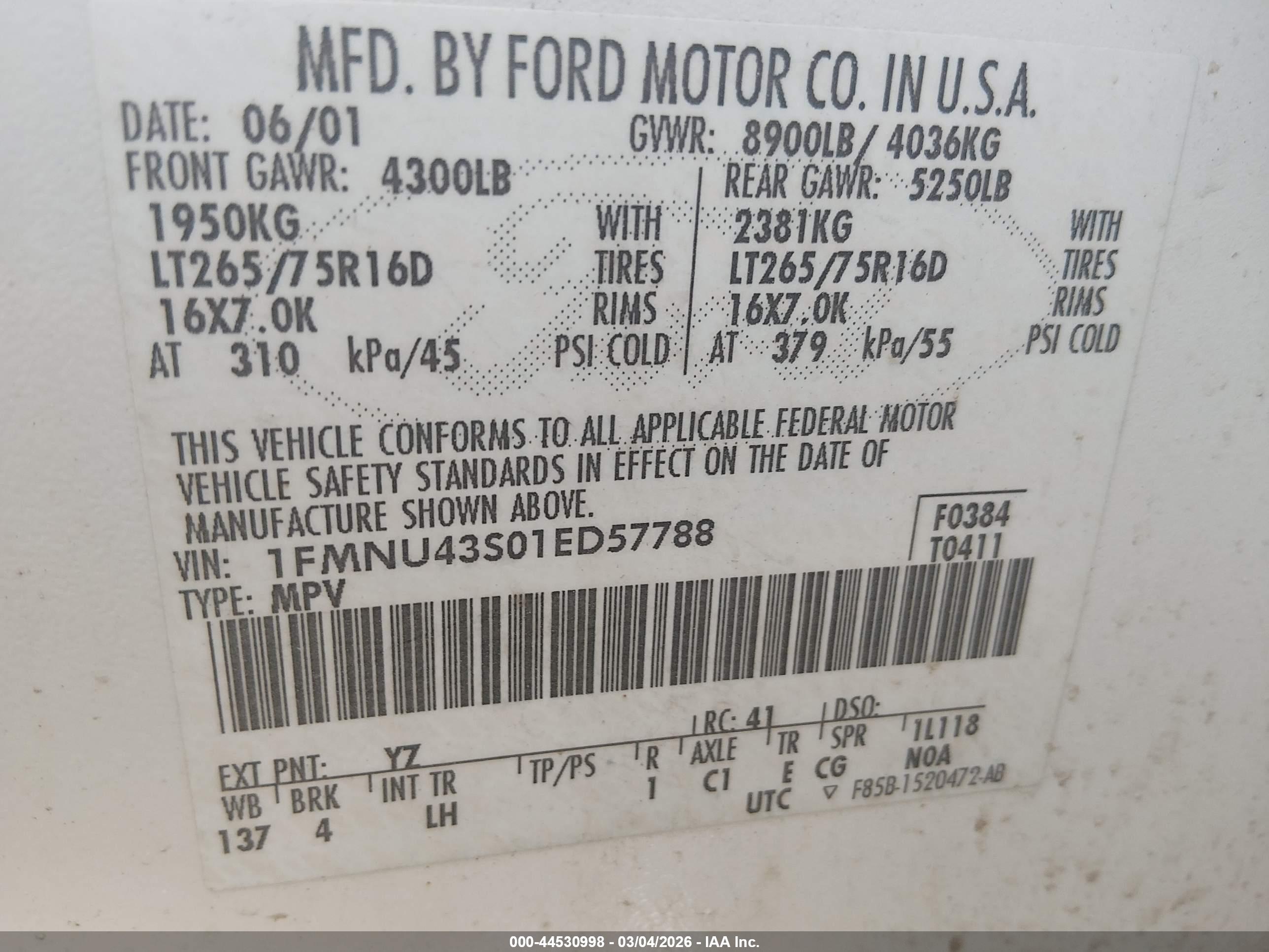 FORD EXCURSION image 9