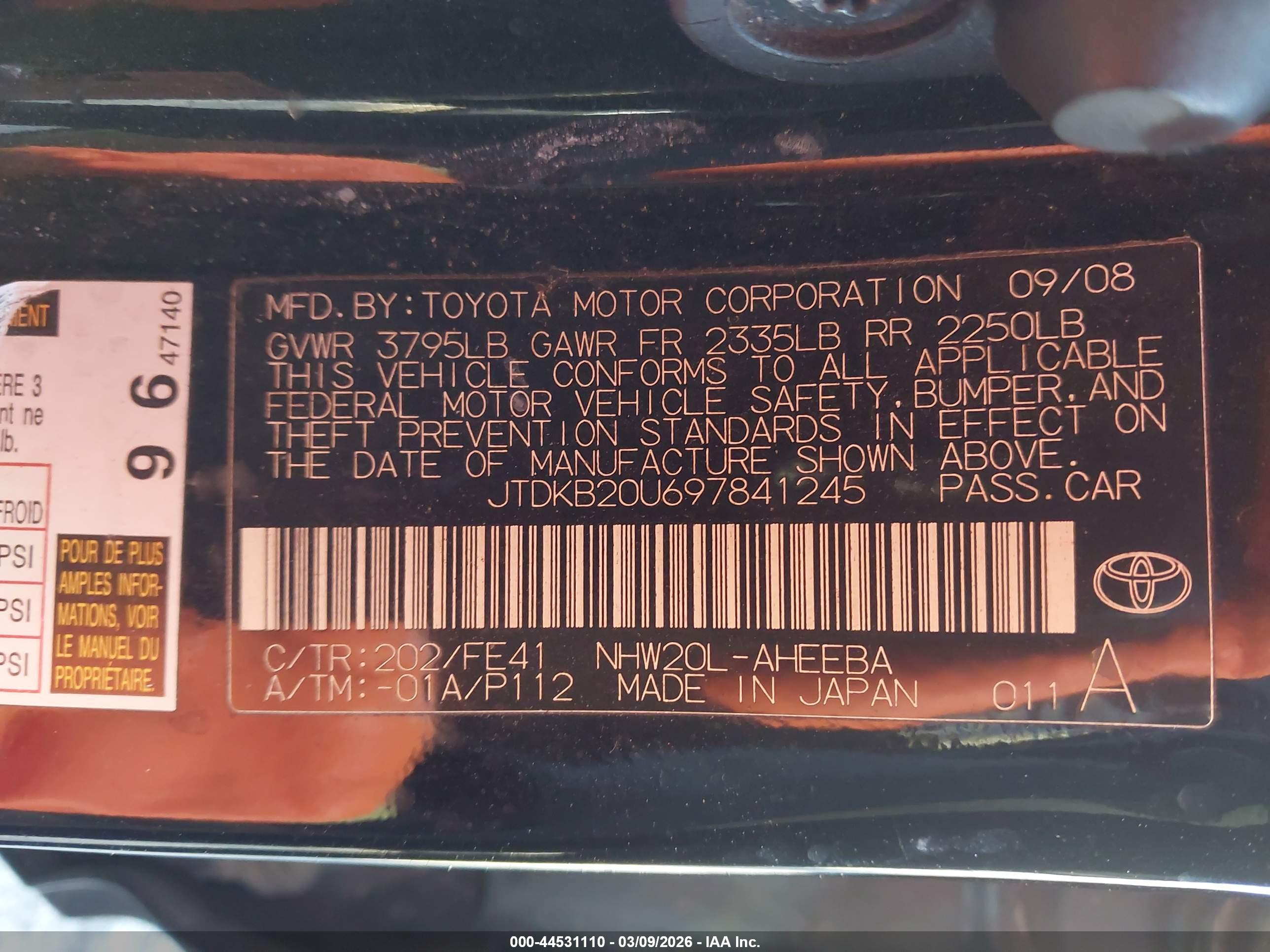 TOYOTA PRIUS image 9