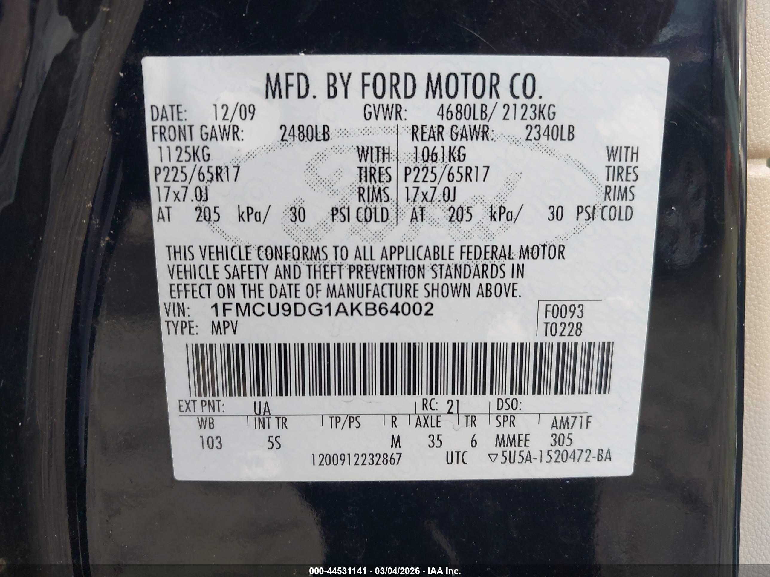 FORD ESCAPE image 9