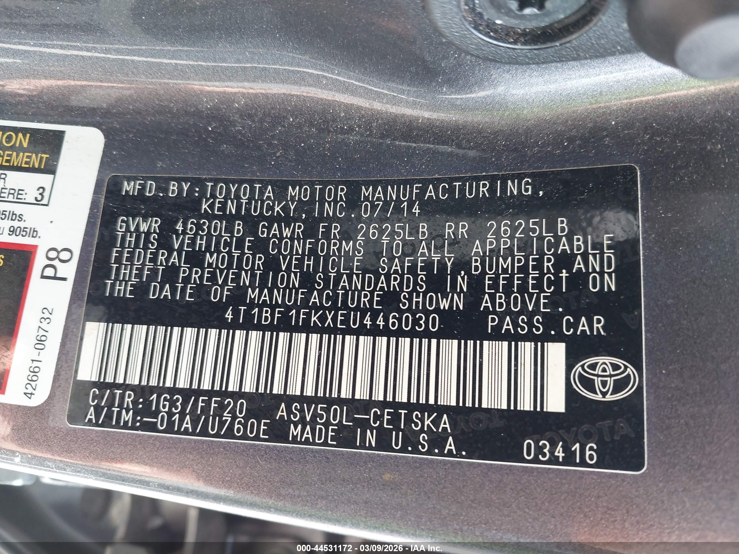 TOYOTA CAMRY image 9