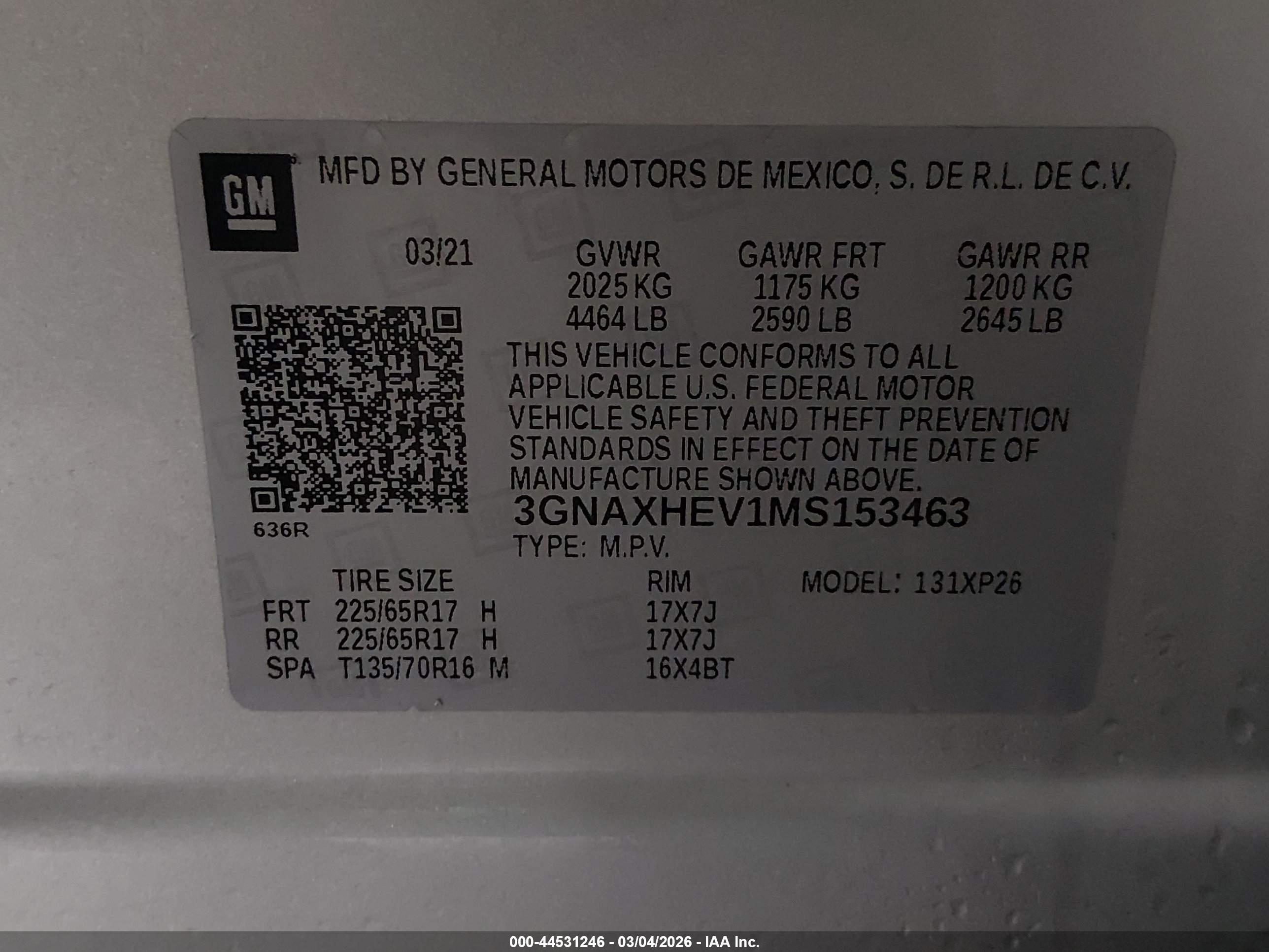 CHEVROLET EQUINOX image 9