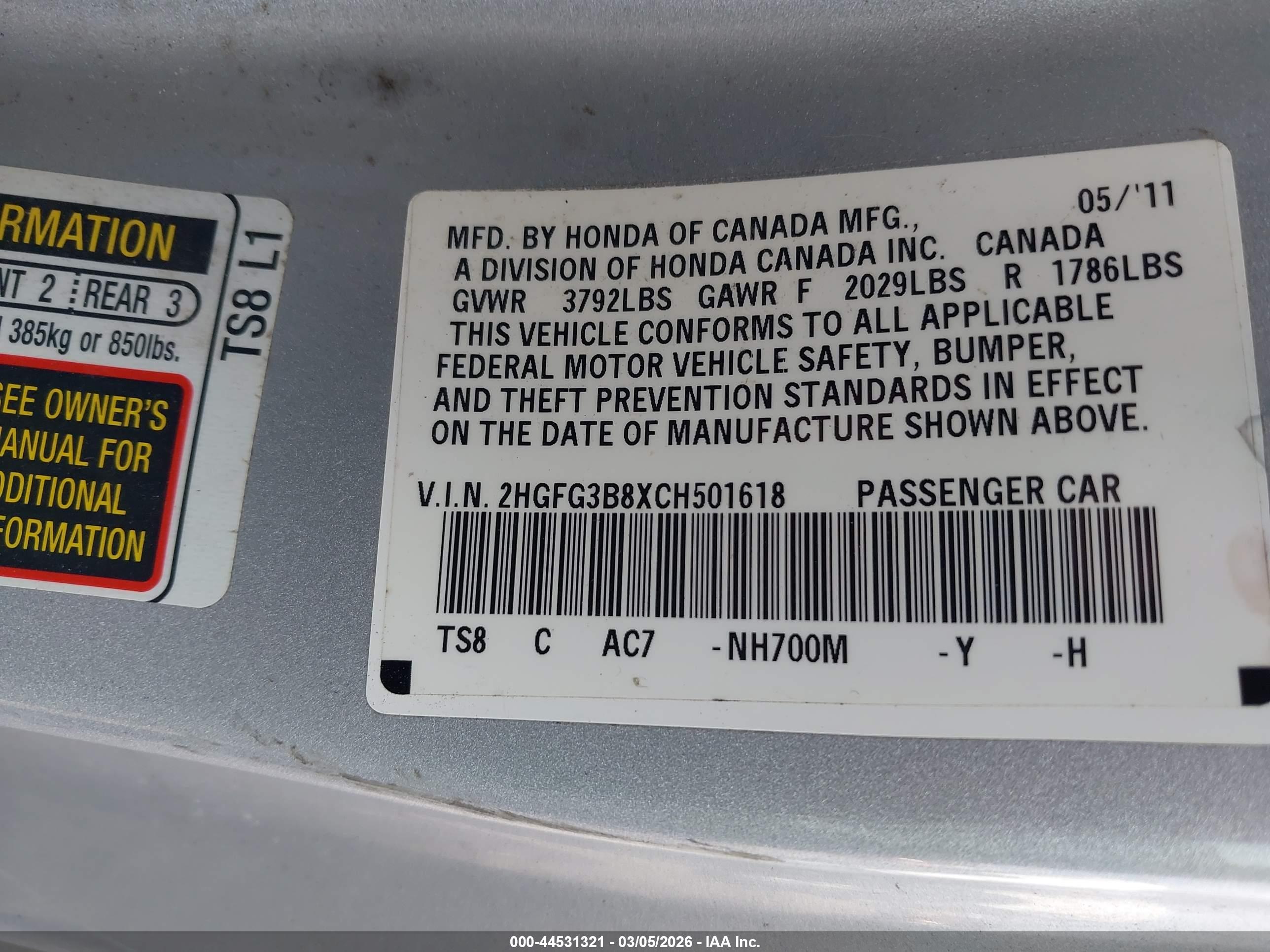HONDA CIVIC image 9