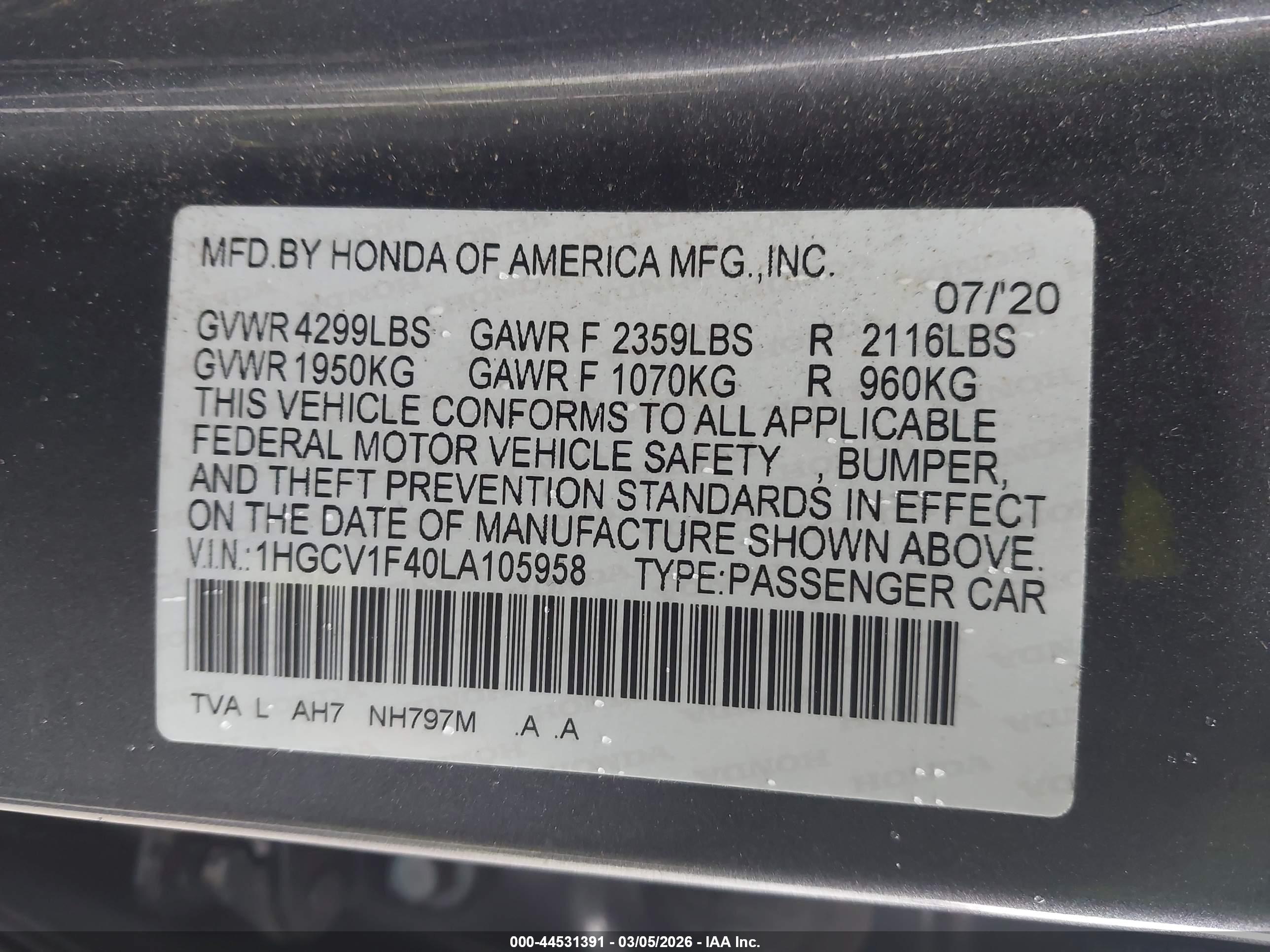 HONDA ACCORD image 9
