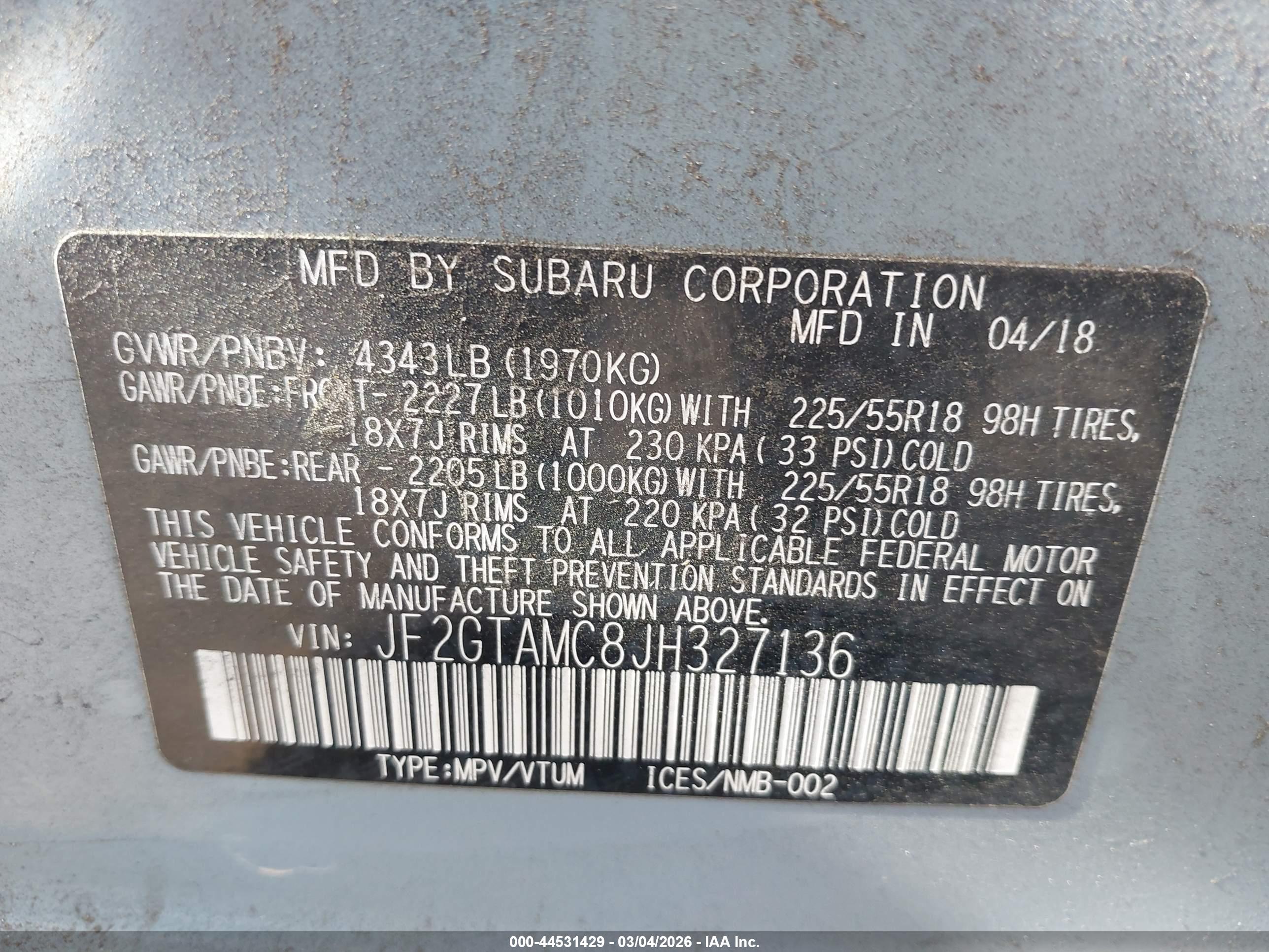 SUBARU CROSSTREK image 9