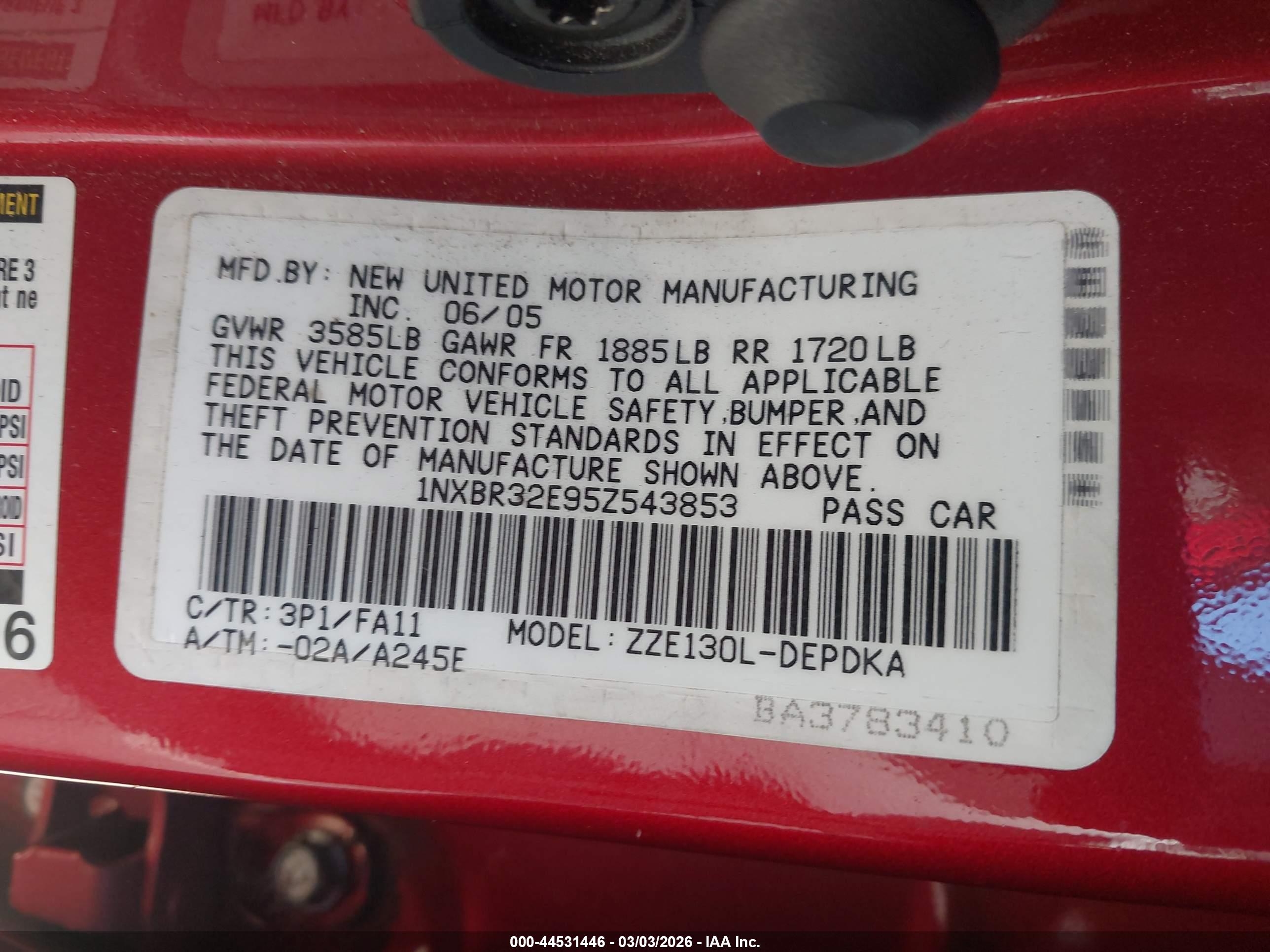 TOYOTA COROLLA image 9