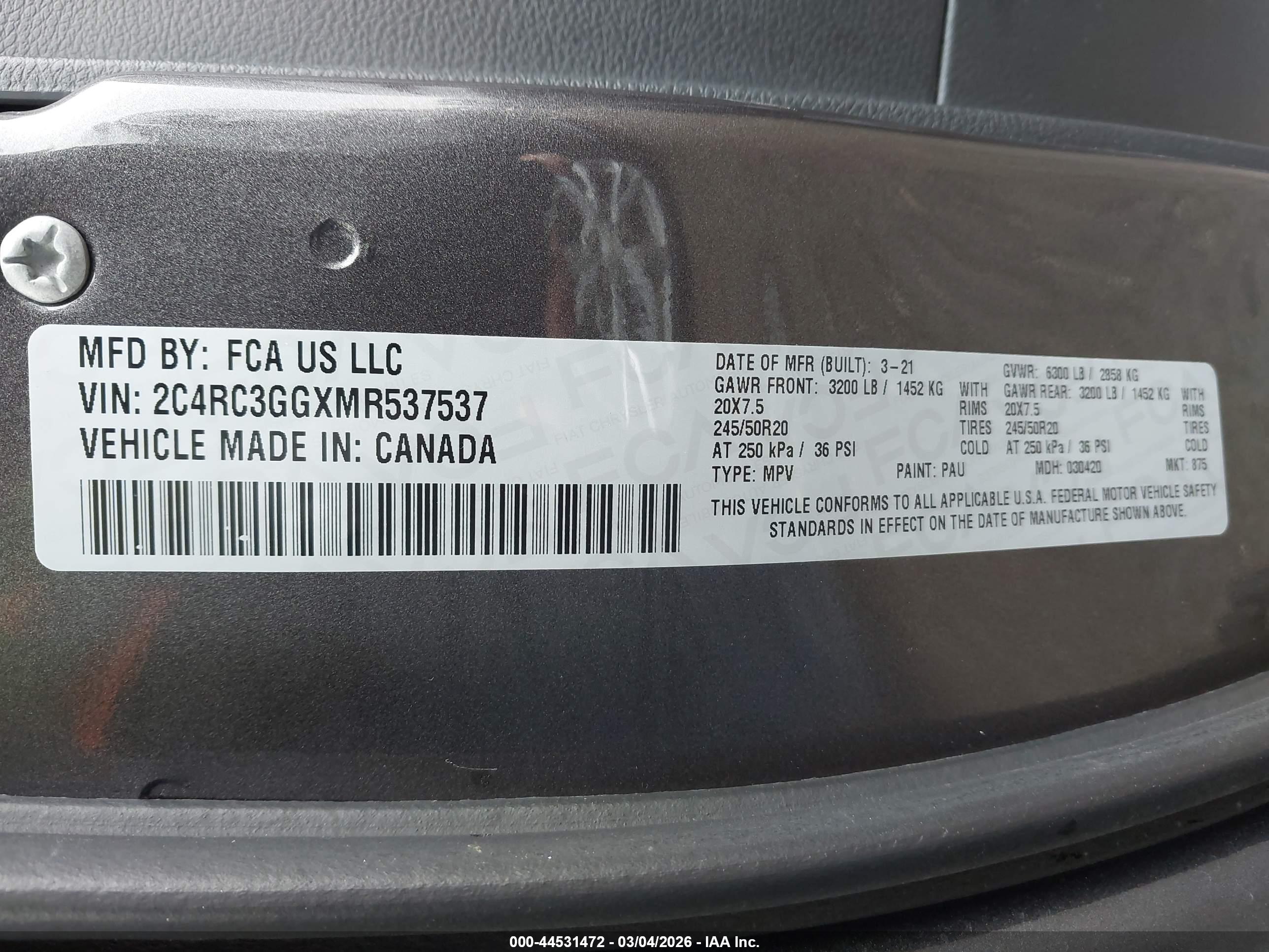 CHRYSLER PACIFICA image 9